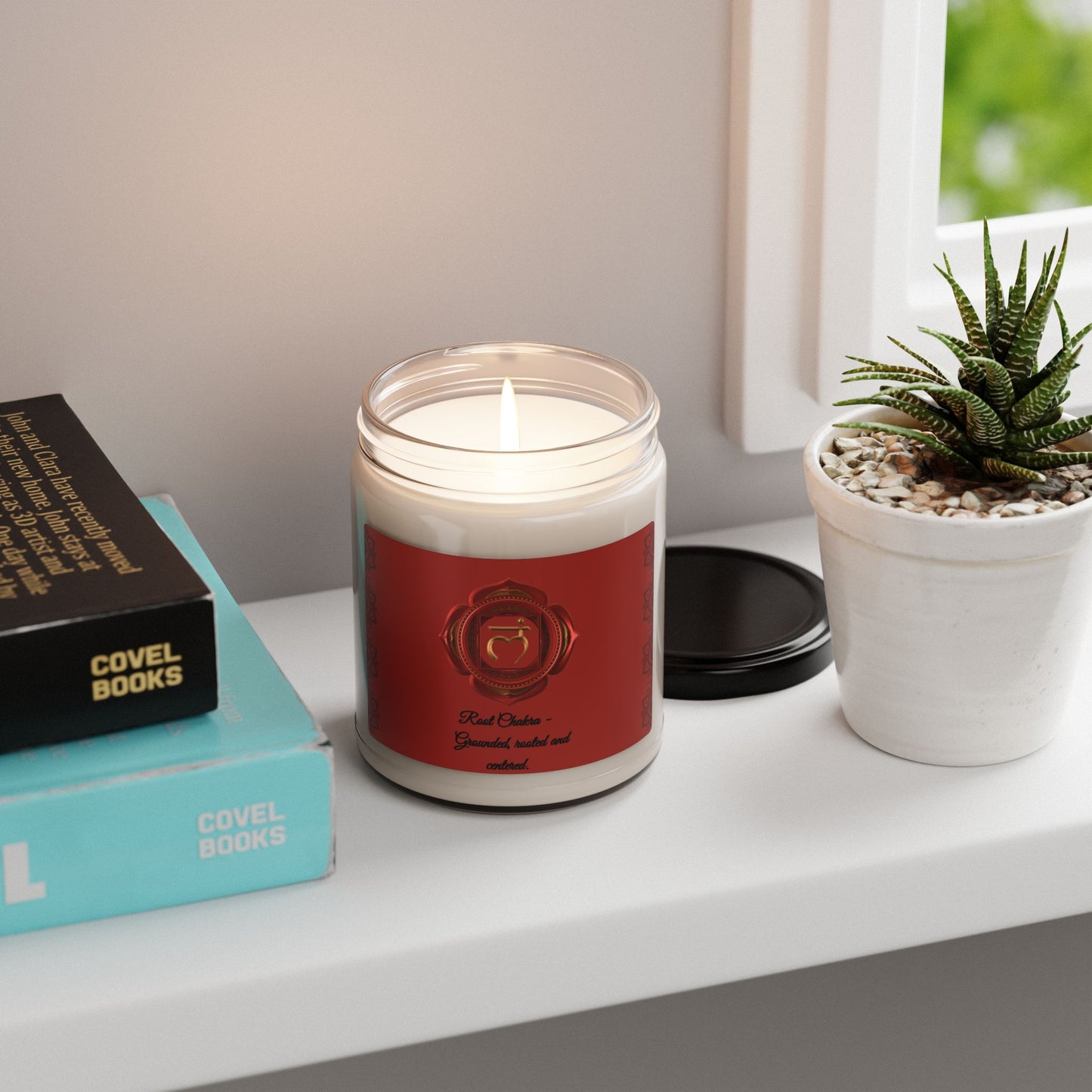 Root Chakra – Cinnamon Vanilla Aromatherapy Soy Candle, 9oz.