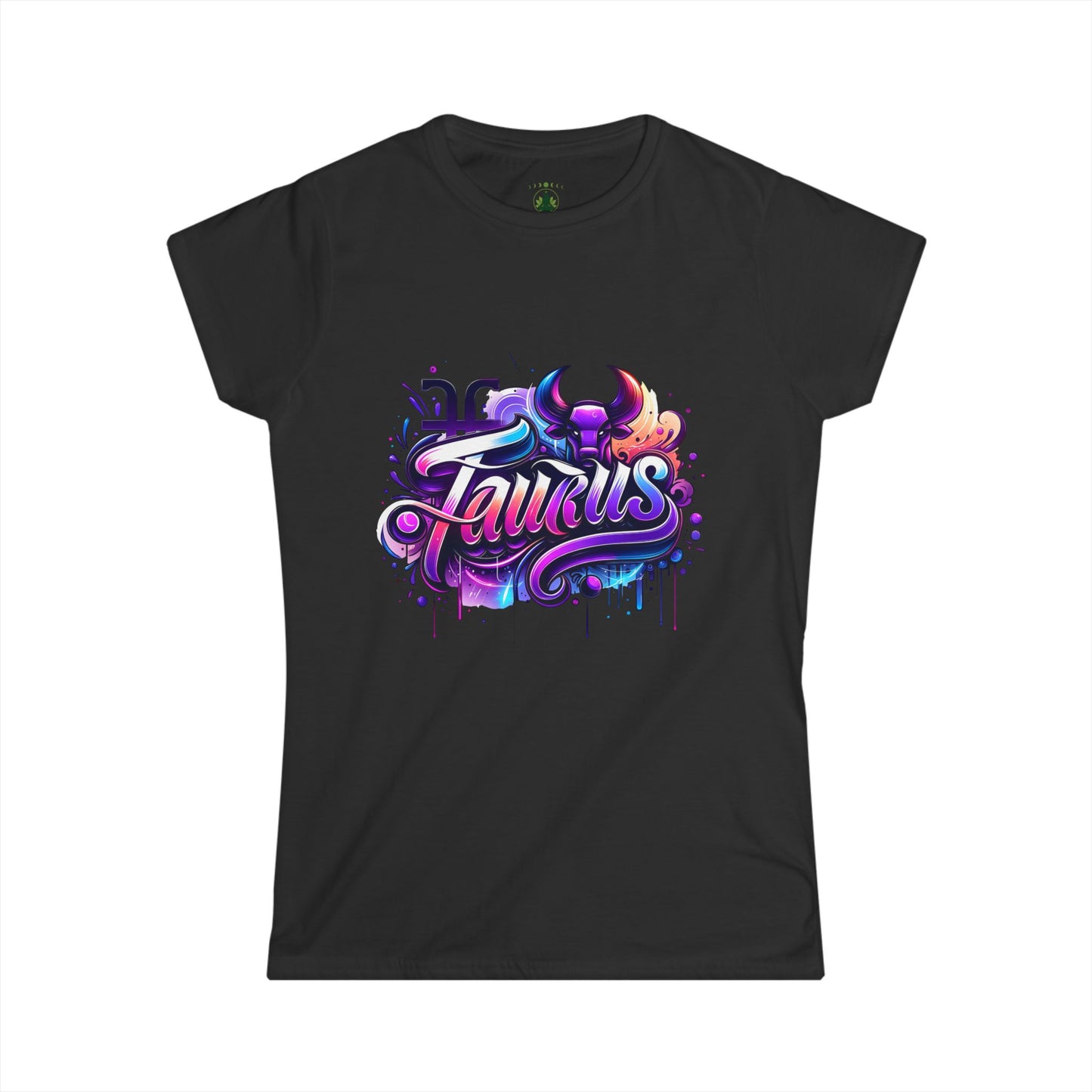 Taurus Zodiac T-Shirt – Bold Black & White Design 1