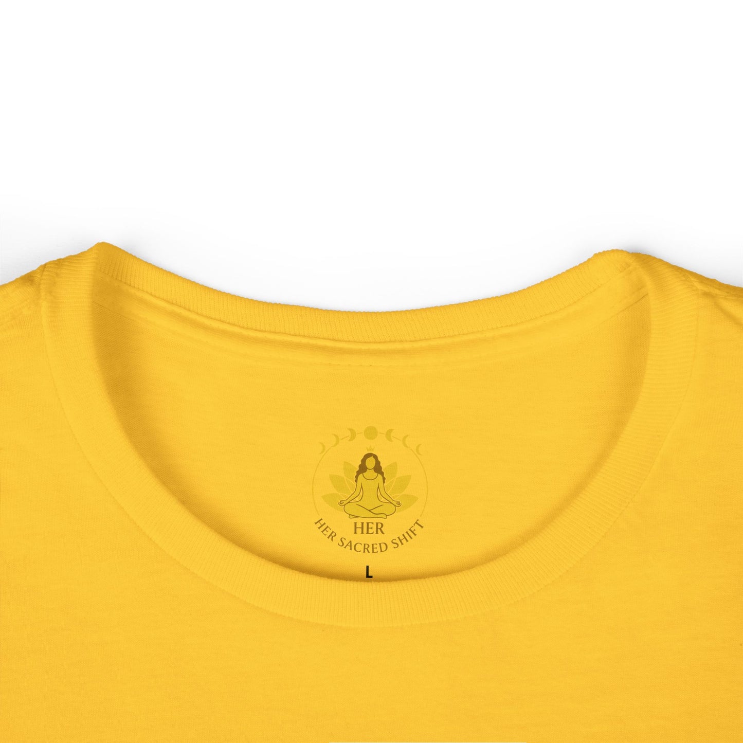 Her Sacred Shift Solar Plexus Women’s Tee – Radiate Confidence & Power