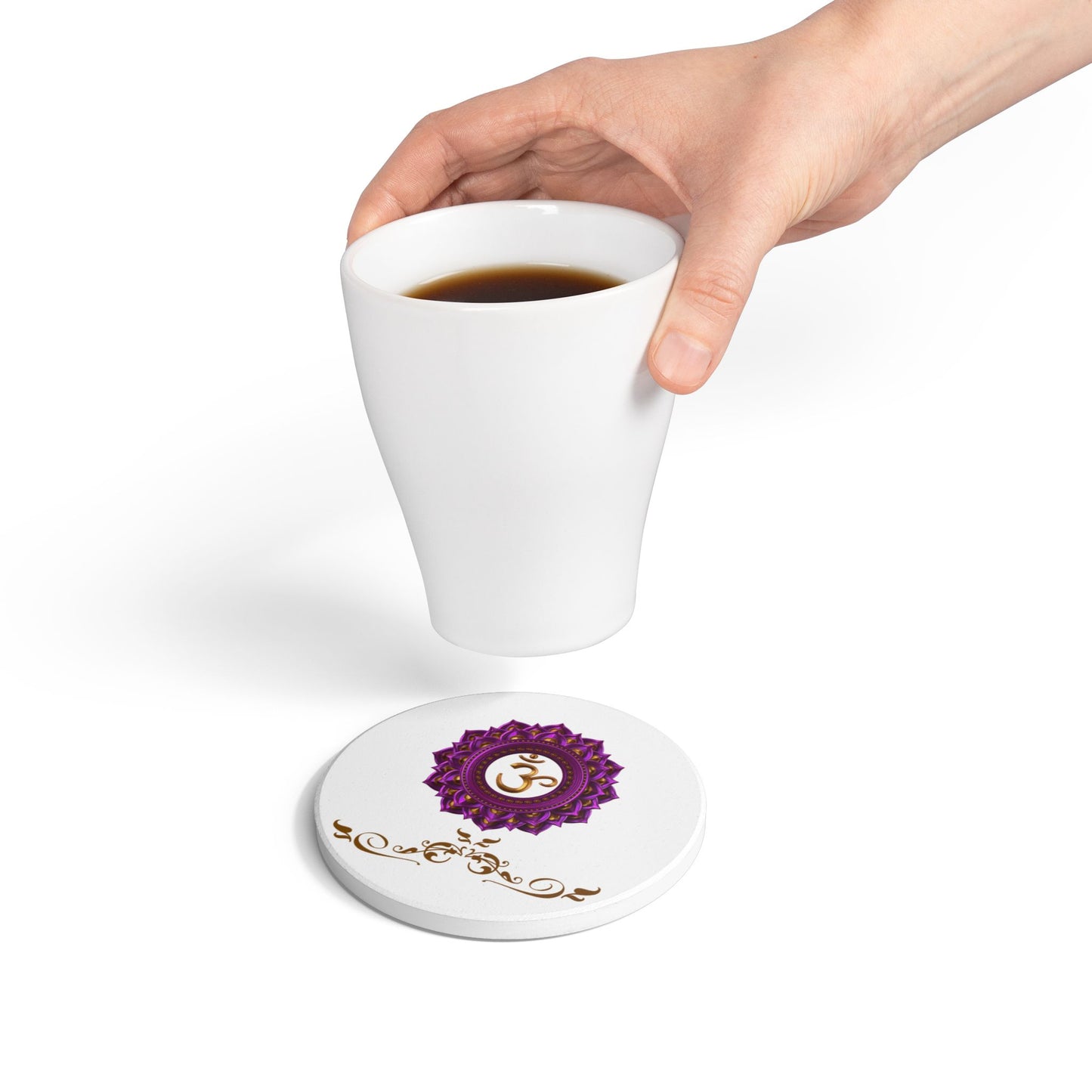 Crown Chakra Luxe Coaster – Connect with Divine Wisdom