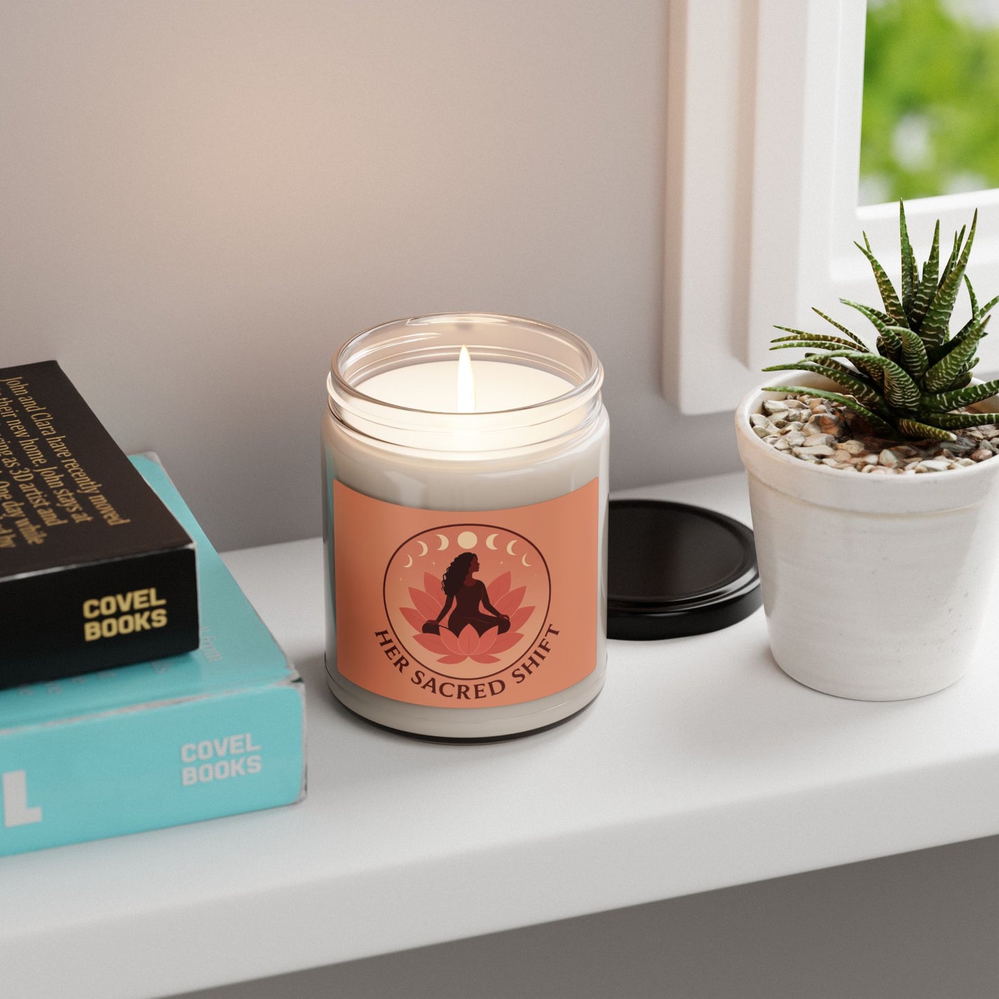 Pure Presence – Unscented Soy Candle- Her Sacred Shift, 9oz