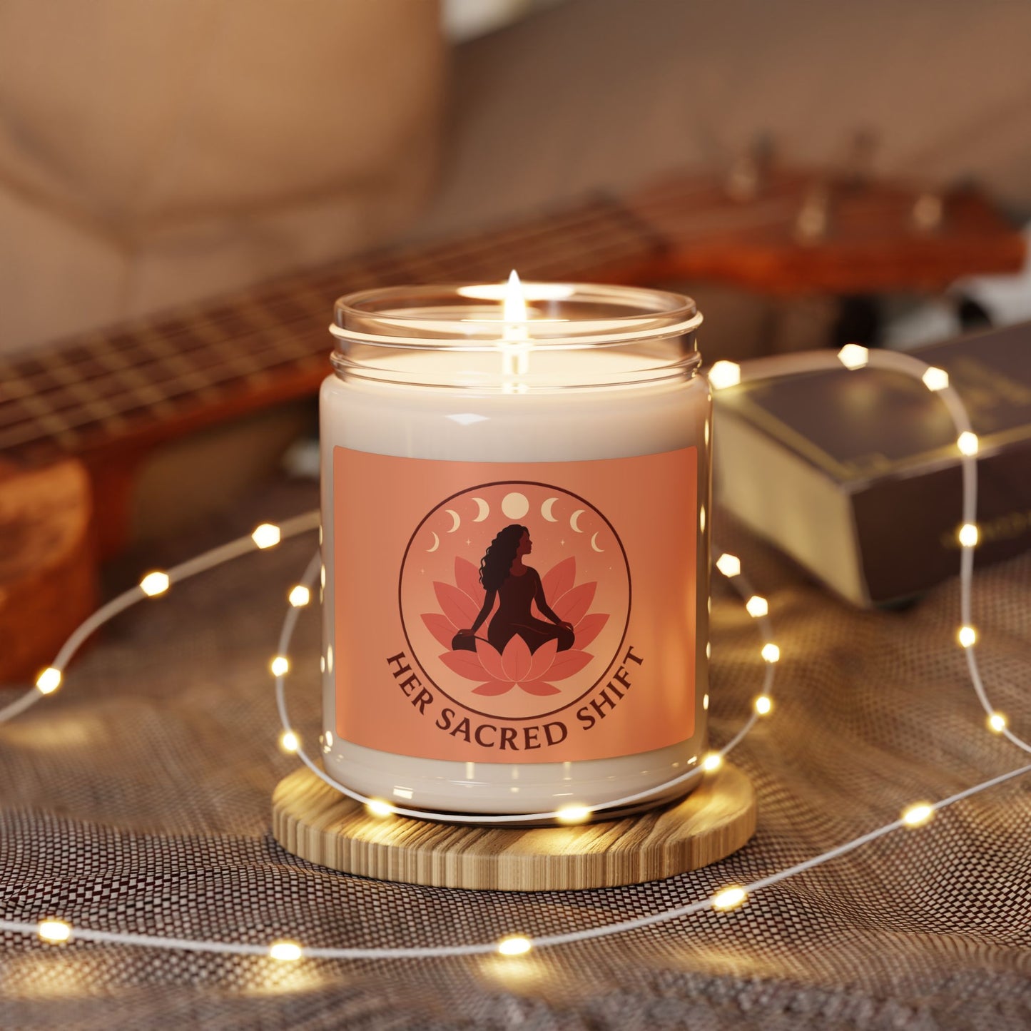 Pure Presence – Unscented Soy Candle- Her Sacred Shift, 9oz