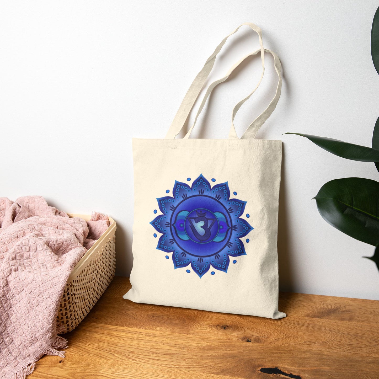 Third Eye Chakra Cotton Canvas Tote – “I Trust My Intuition”