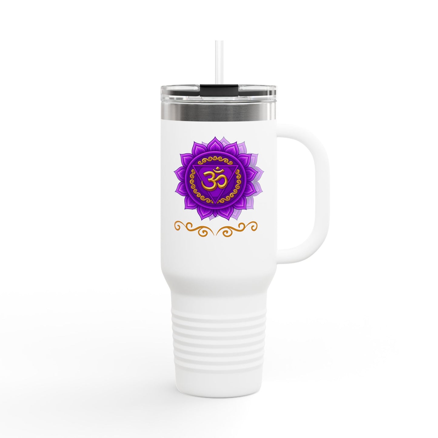 Crown Chakra 40oz Luxe Hydration Tumbler – Divine Alignment Edition