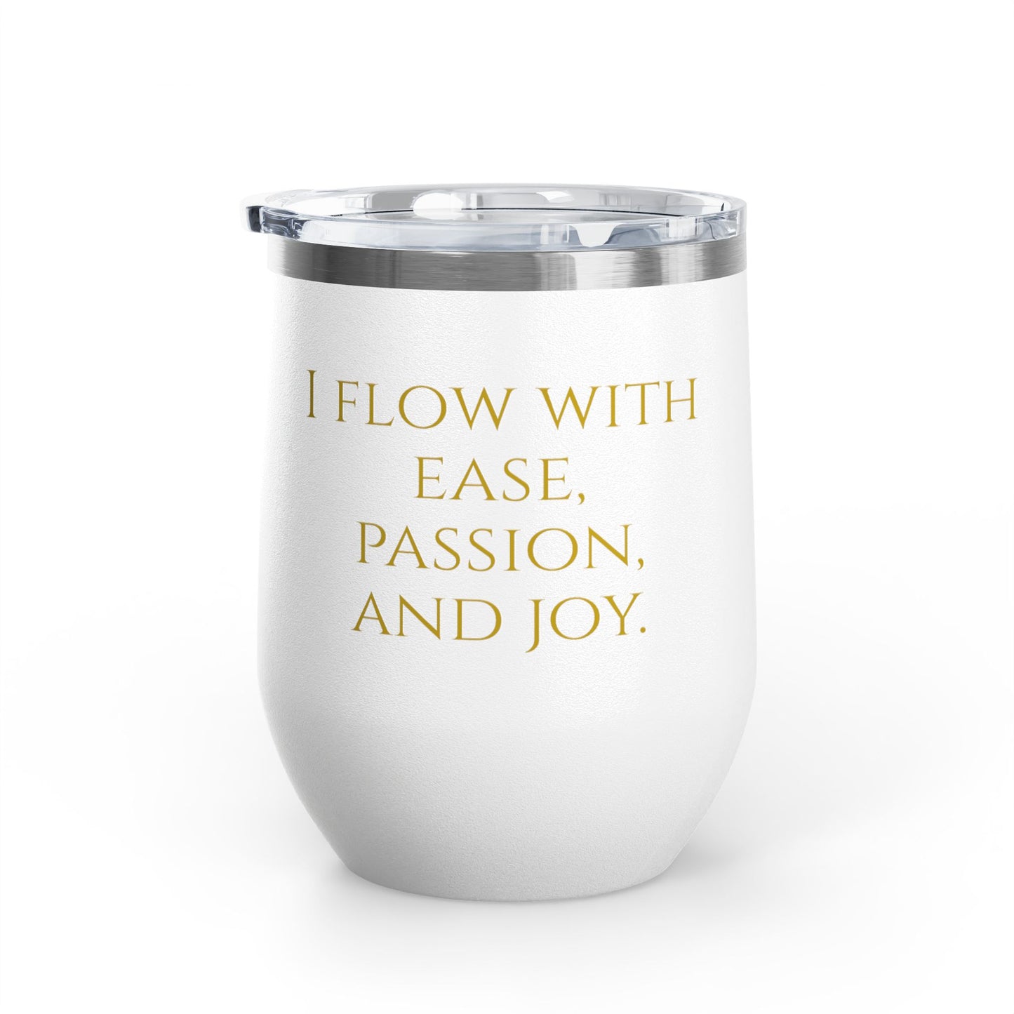Sacral Chakra Wine Tumbler – Flow with Ease, Passion, and Joy - 12oz