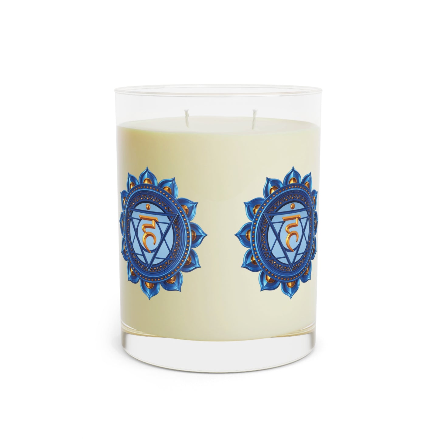 Throat Chakra Ritual Candle – Speak Your Truth with Clarity — 11oz Scented