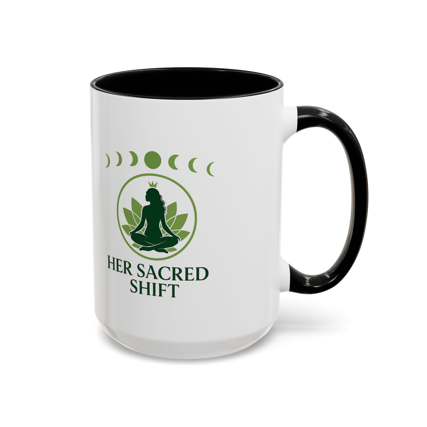 Her Sacred Shift Logo Mug – Heart Chakra Energy (11oz / 15oz)