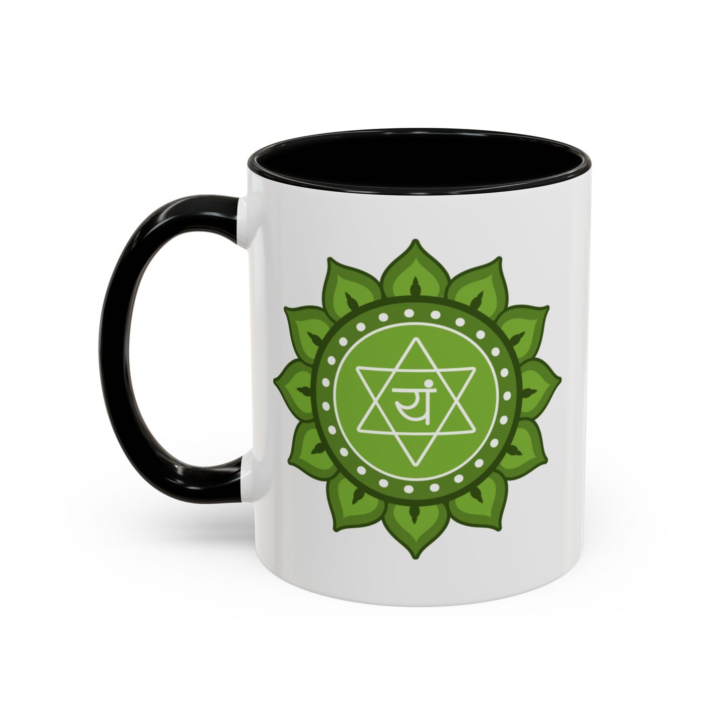 Heart Chakra Mug – I Am Open to Give and Receive Love Freely (11oz / 15oz)