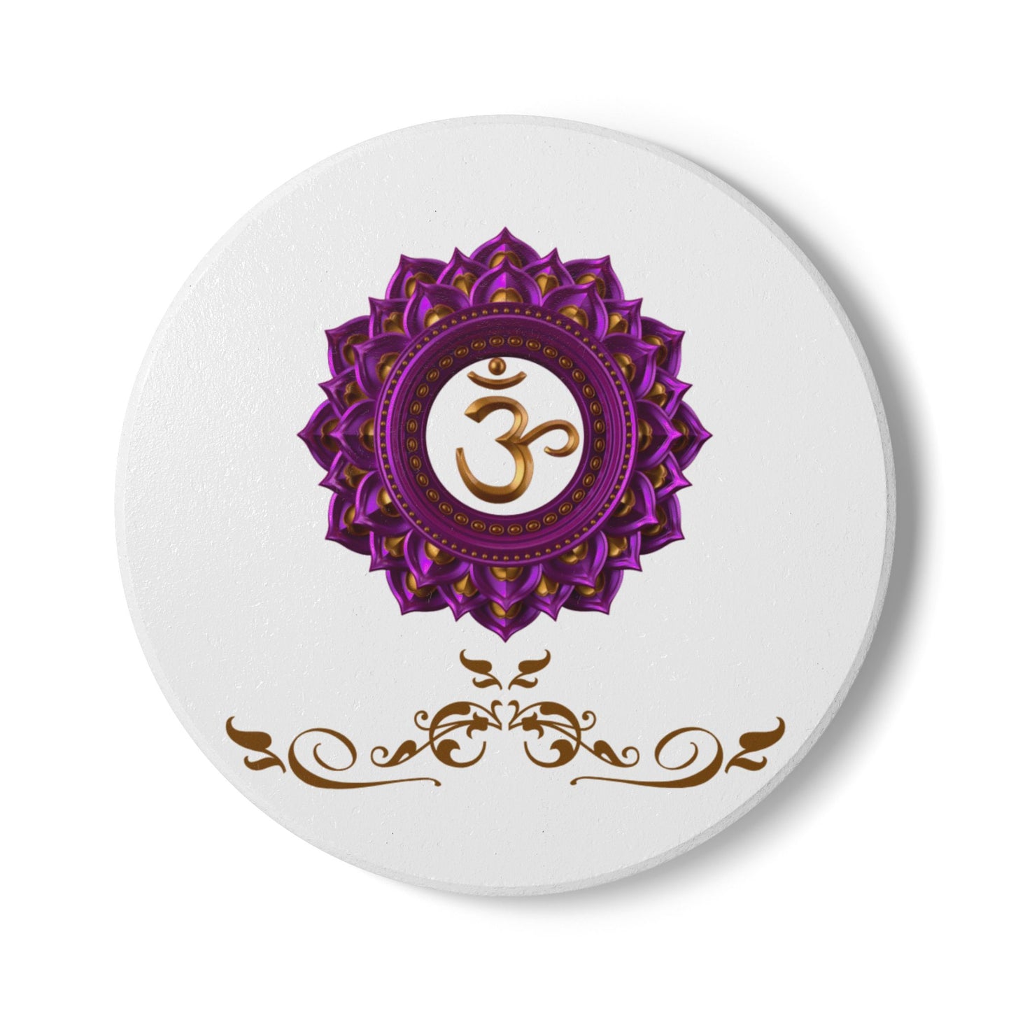 Crown Chakra Luxe Coaster – Connect with Divine Wisdom