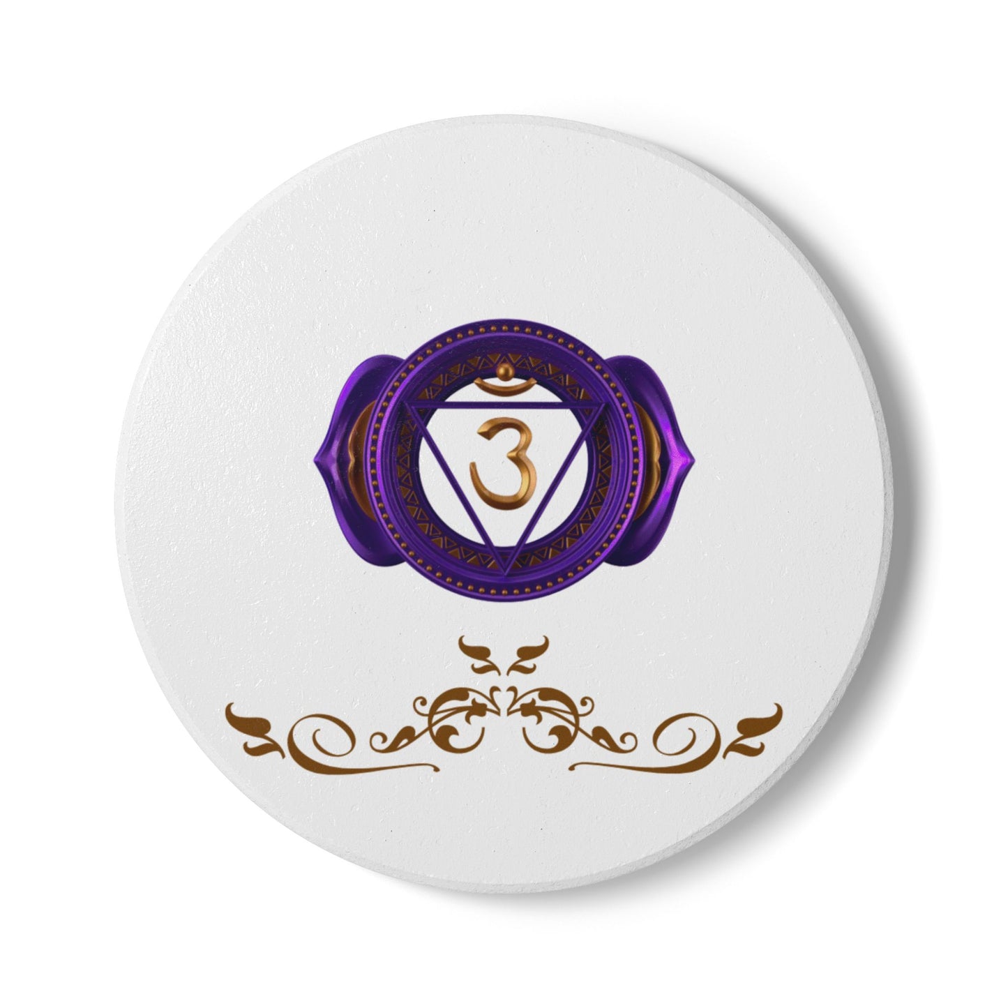 Third Eye Chakra Luxe Coaster – Awaken Intuition & Vision