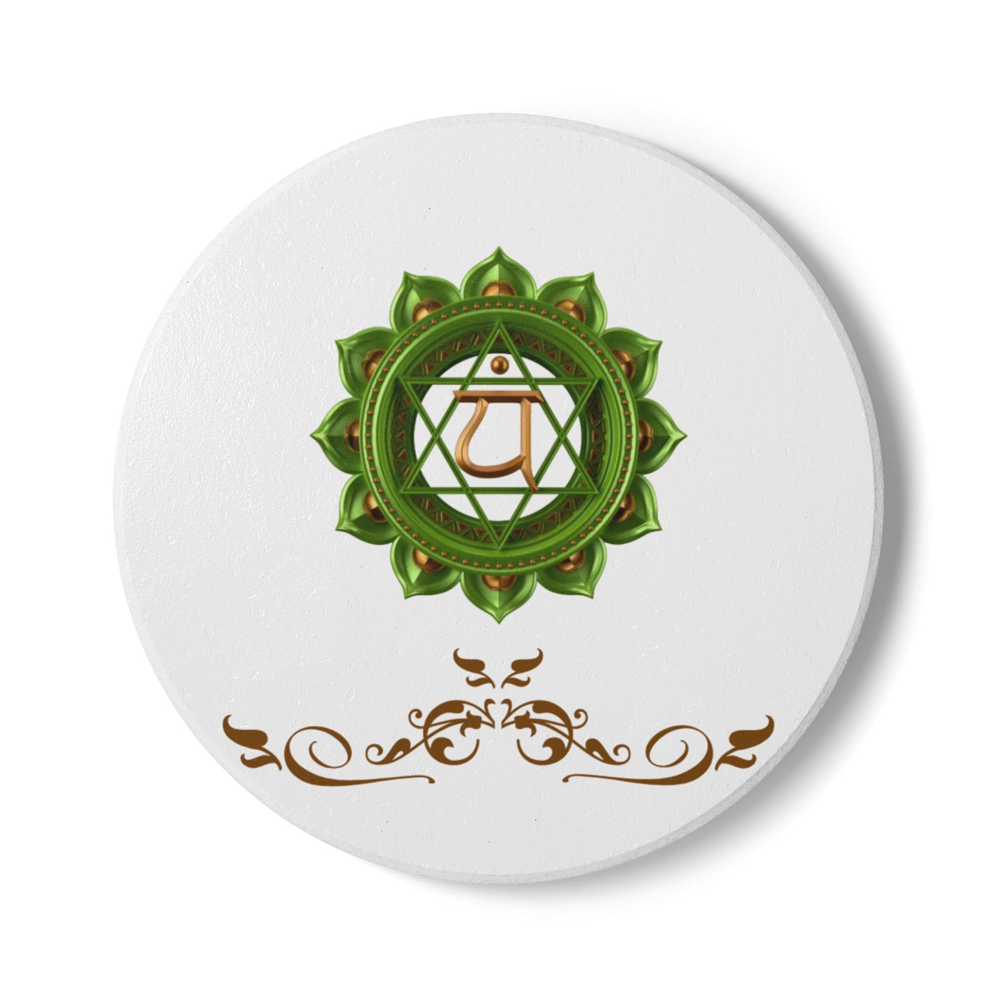 Heart Chakra Luxe Coaster – Love, Harmony & Healing