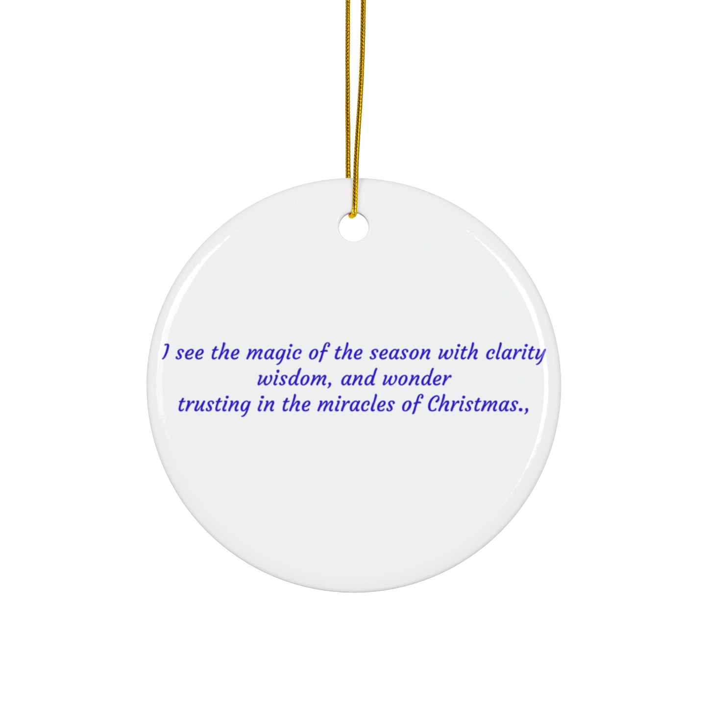 Ceramic Third Eye Chakra Ornament – Seeing Christmas Magic