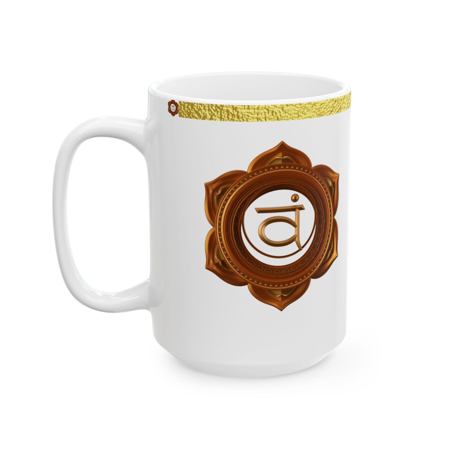 Sacral Chakra Mug – Flowing in Creativity & Passion (Golden Collection, 15oz)