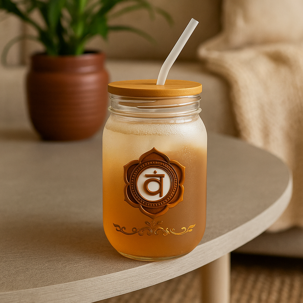 Sacral Chakra Luxe Sipper – Ignite Your Creative Flow - 16oz