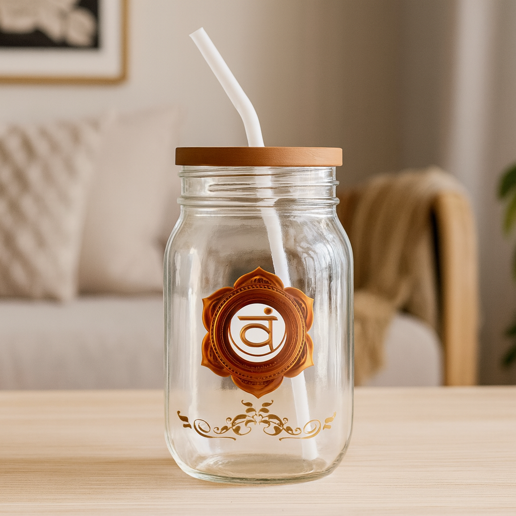 Sacral Chakra Luxe Sipper – Ignite Your Creative Flow - 16oz