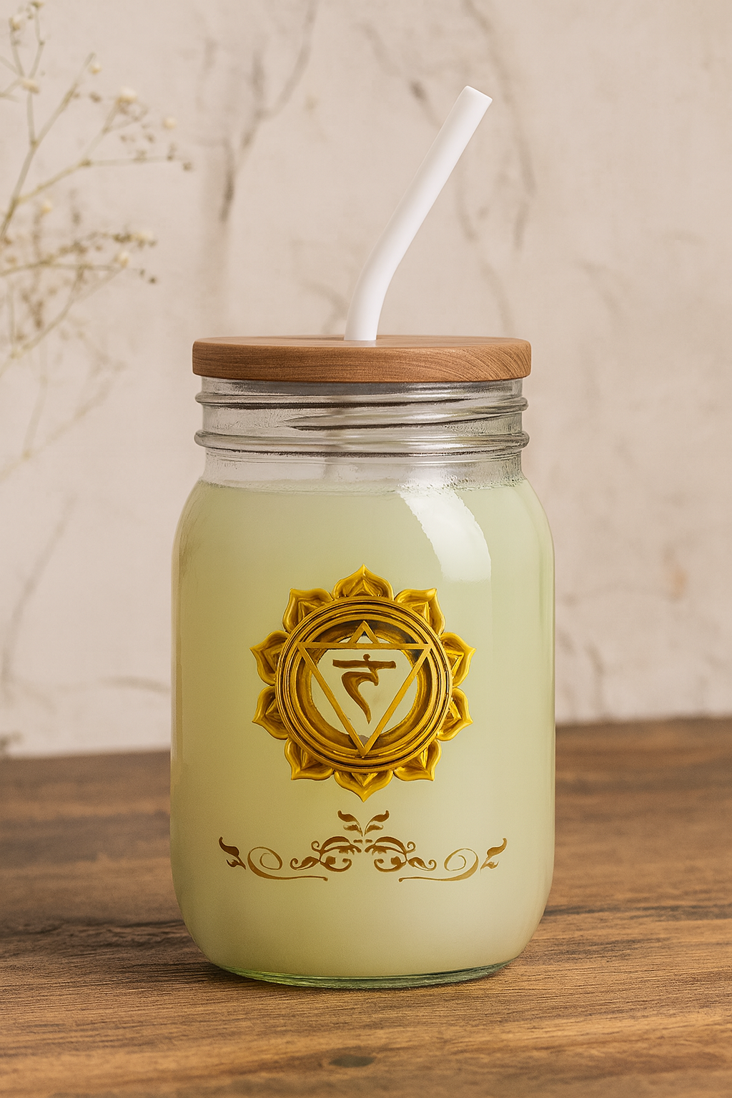 Solar Plexus Luxe Sipper – Radiate Confidence and Power - 16oz