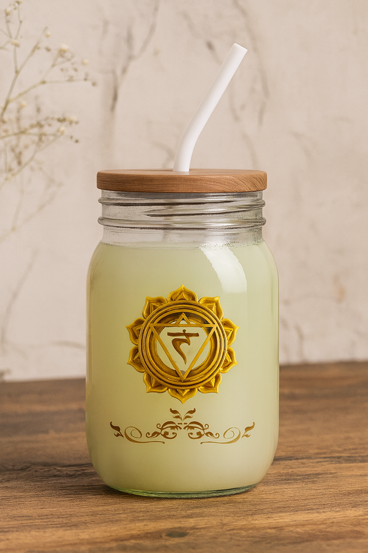 Solar Plexus Luxe Sipper – Radiate Confidence and Power - 16oz
