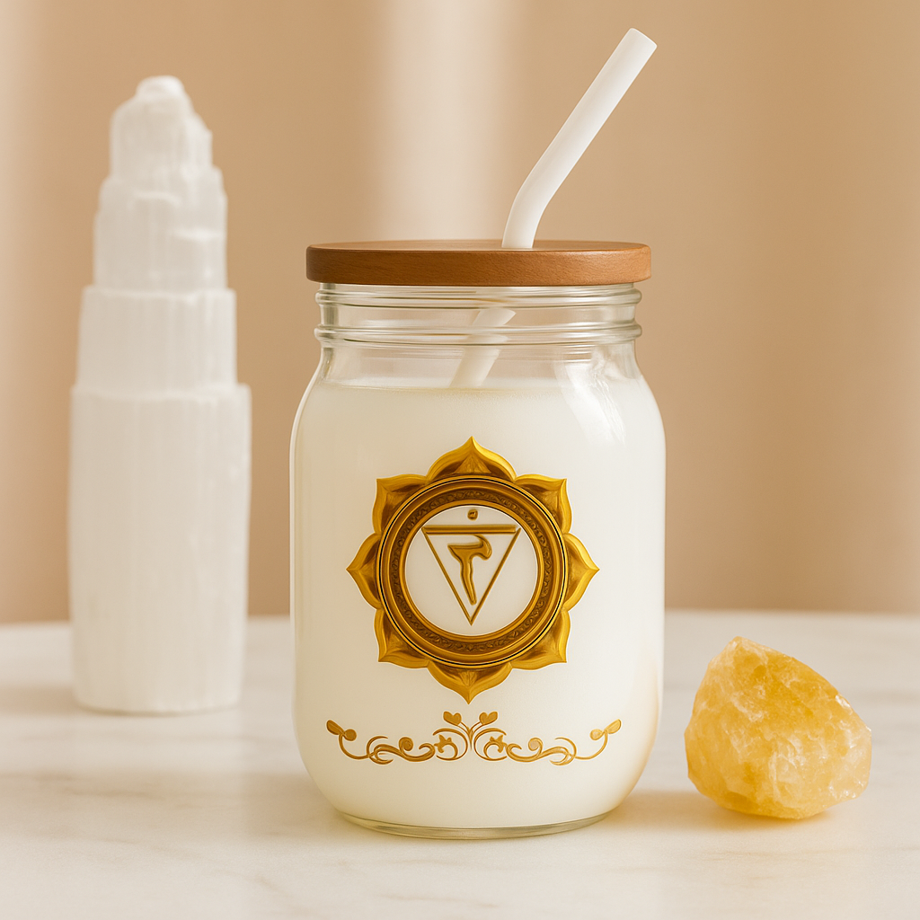 Solar Plexus Luxe Sipper – Radiate Confidence and Power - 16oz