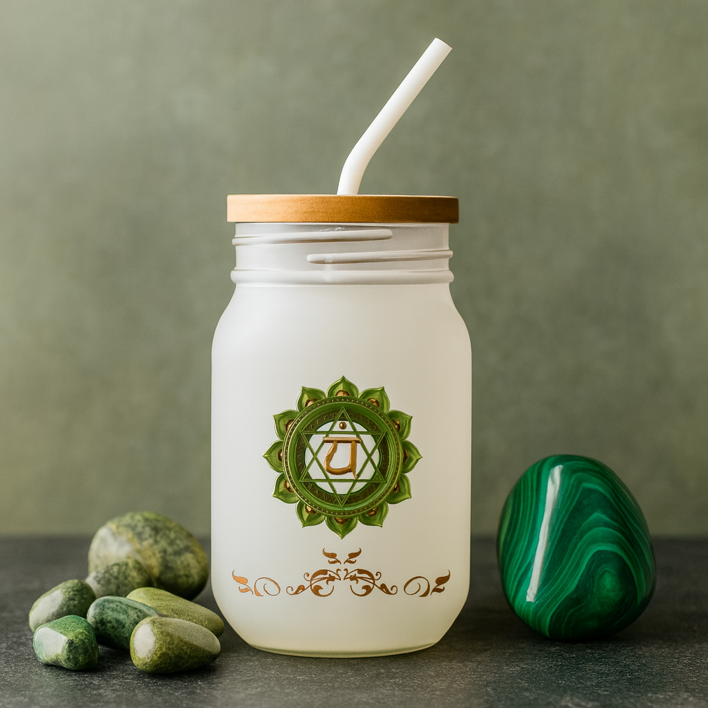 Heart Chakra Luxe Sipper – Radiate Love and Harmony - 16oz