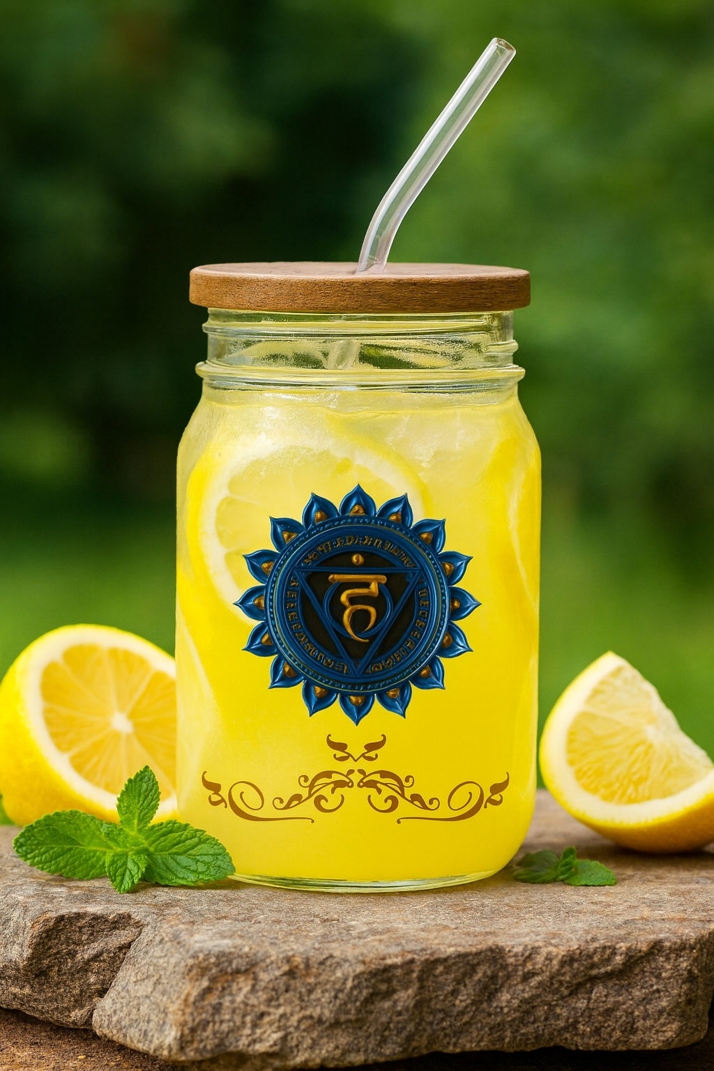 Throat Chakra Luxe Sipper – Speak Truth and Expression - 16oz