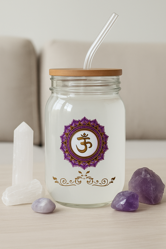 Crown Chakra Luxe Sipper – Divine Illumination & Inner Peace - 16oz