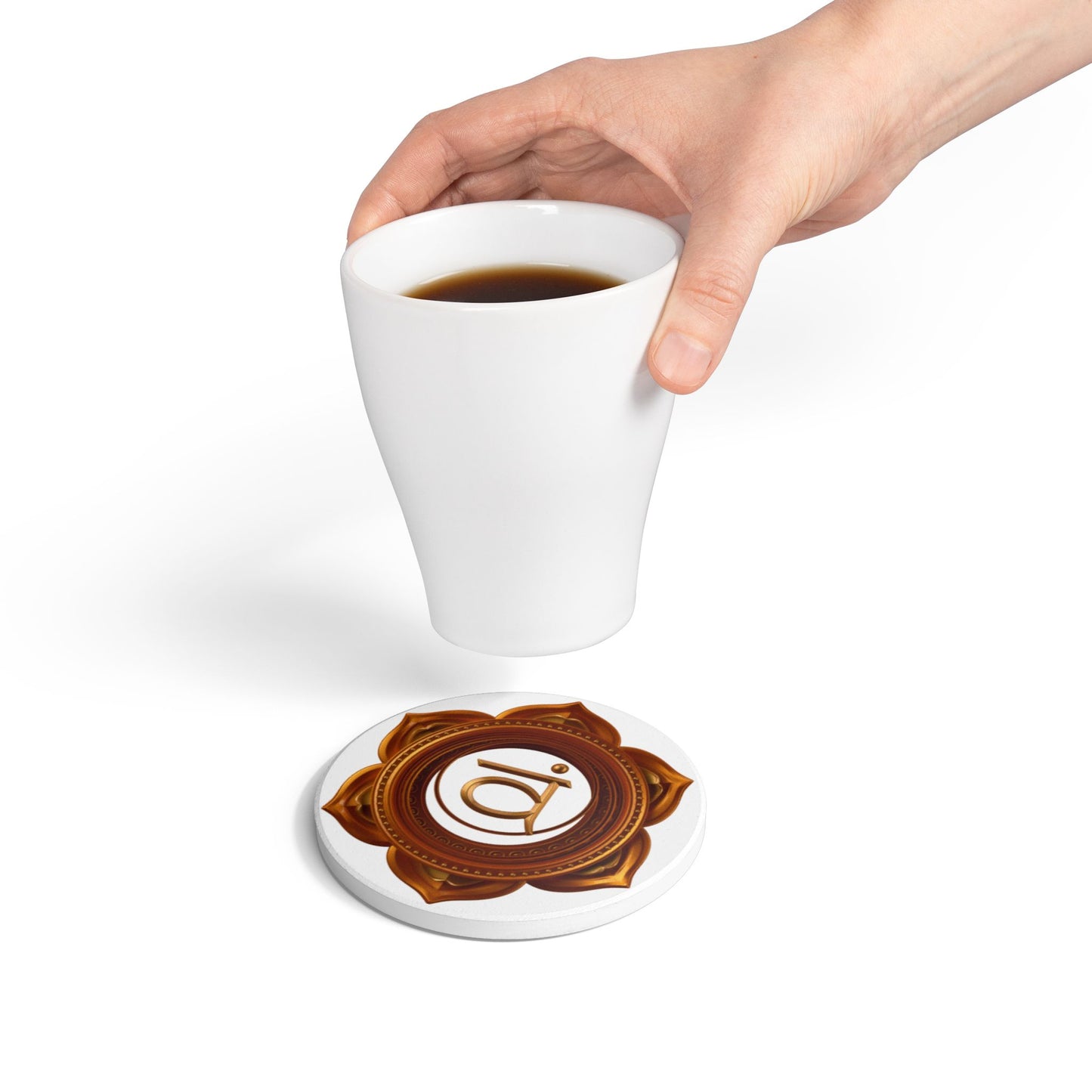 Sacral Chakra Wine Coaster – Flow with Pleasure & Creativity | Sacred Wine Collection