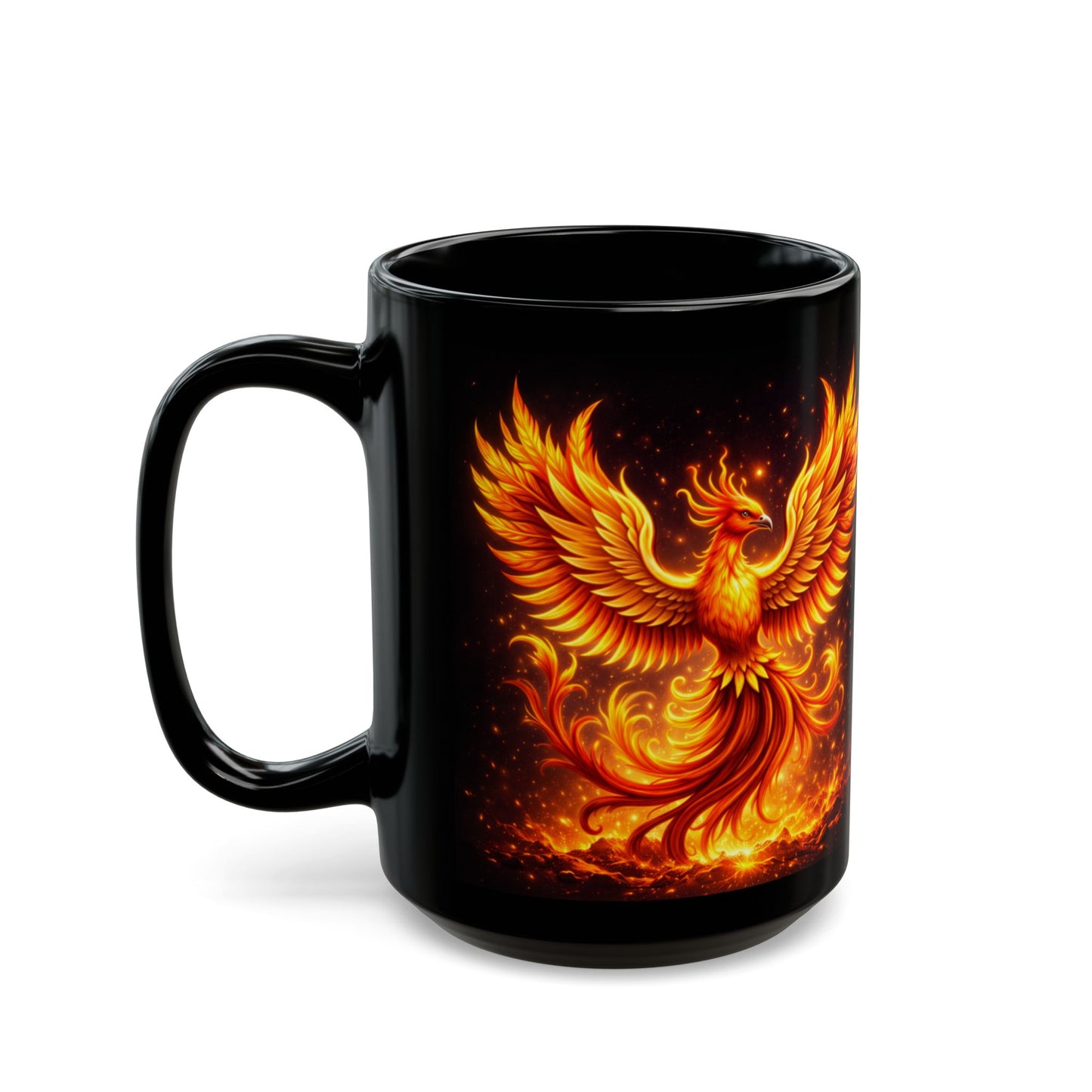 The Flame of Becoming – Phoenix Transformation Mug
