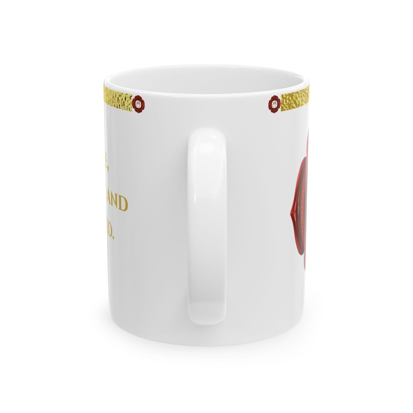Root Chakra Mug – Grounded in Stability & Strength (Golden Collection, 11oz)