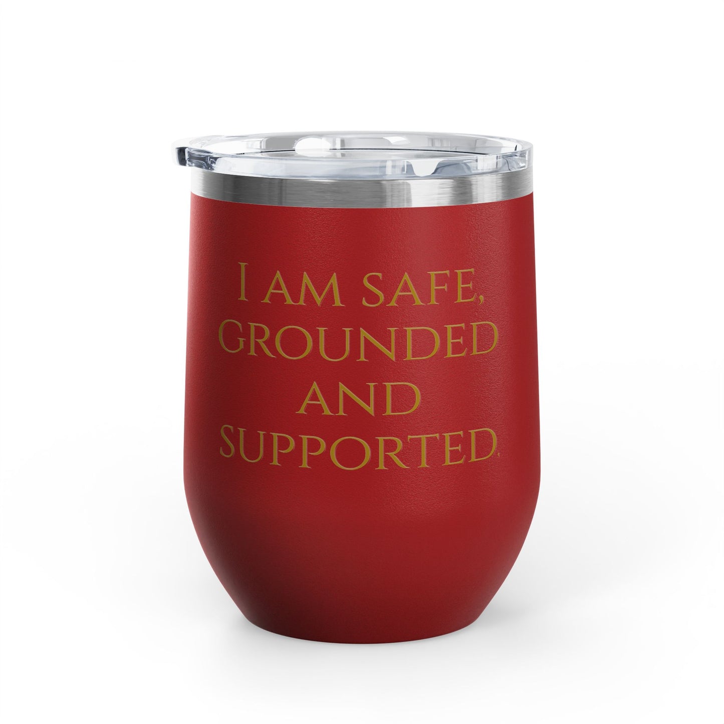 Root Chakra Wine Tumbler – Grounded Energy, Elevated Vibes - 12oz