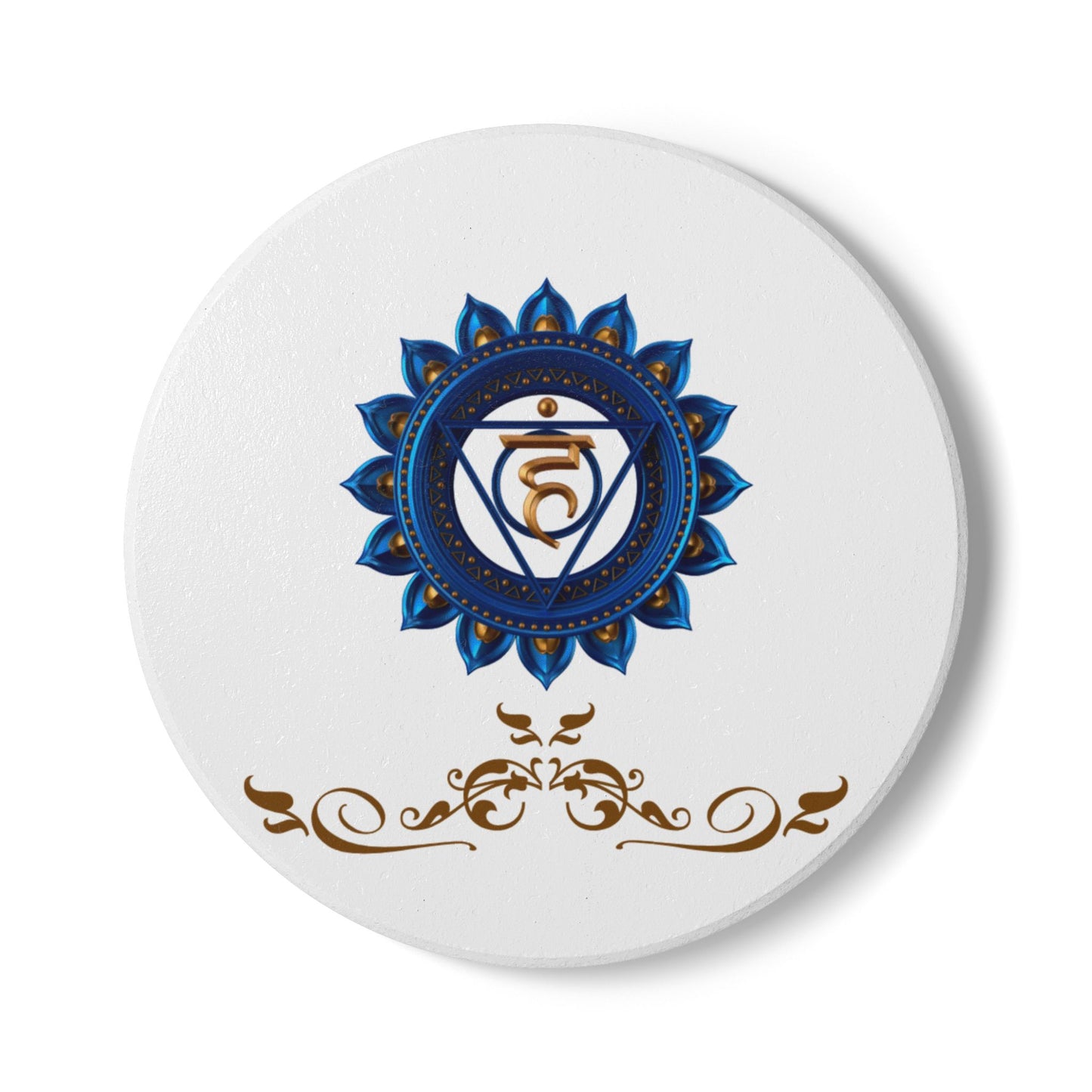 Throat Chakra Luxe Coaster – Speak with Truth & Flow