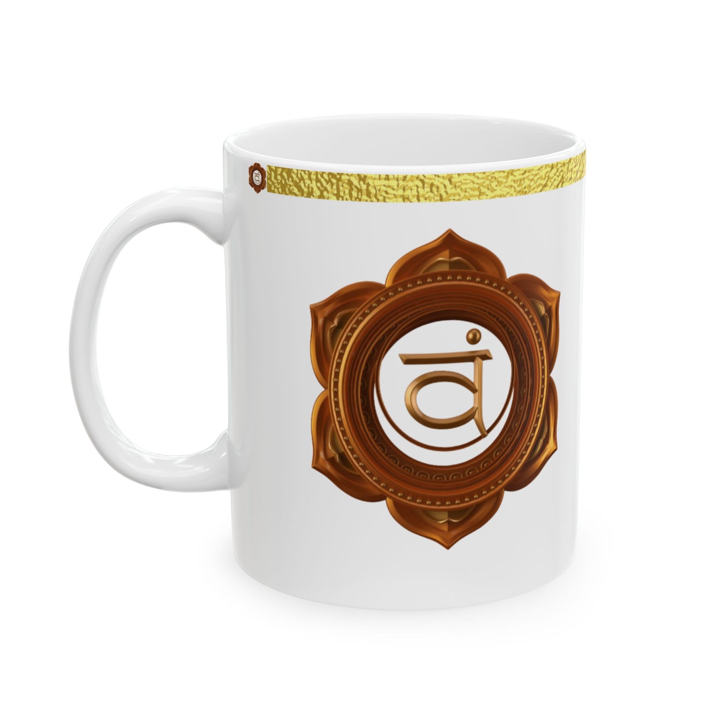 Sacral Chakra Mug – Flowing in Creativity & Passion (Golden Collection, 11oz)