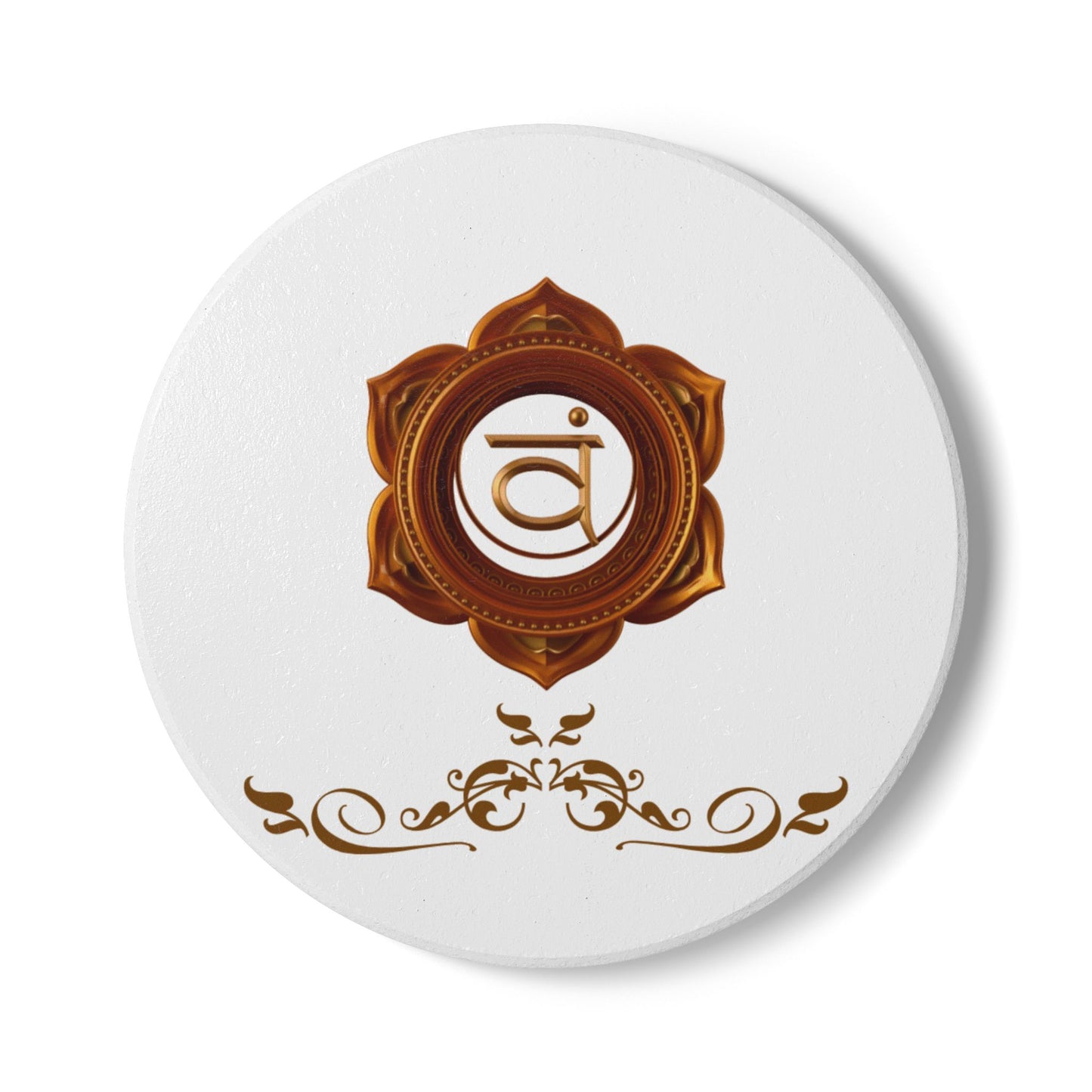 Sacral Chakra Luxe Coaster – Flow with Creativity & Passion