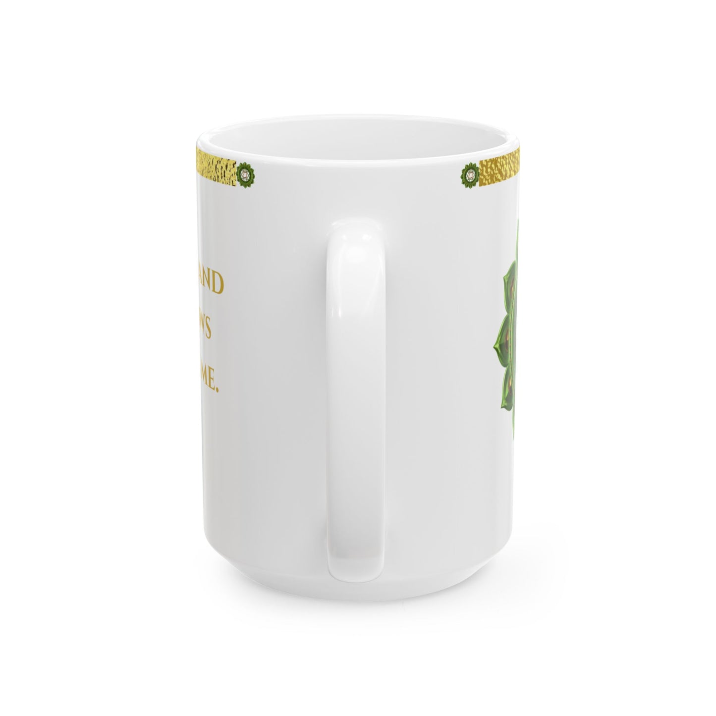 Heart Chakra Mug – Open in Love & Harmony (Golden Collection, 15oz)