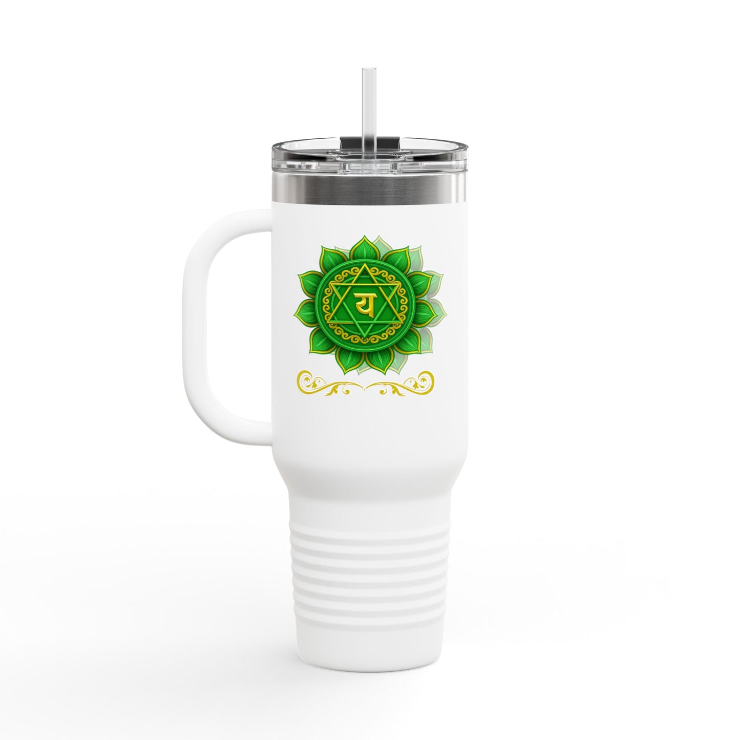 Heart Chakra 40oz Luxe Hydration Tumbler – Open to Love Edition