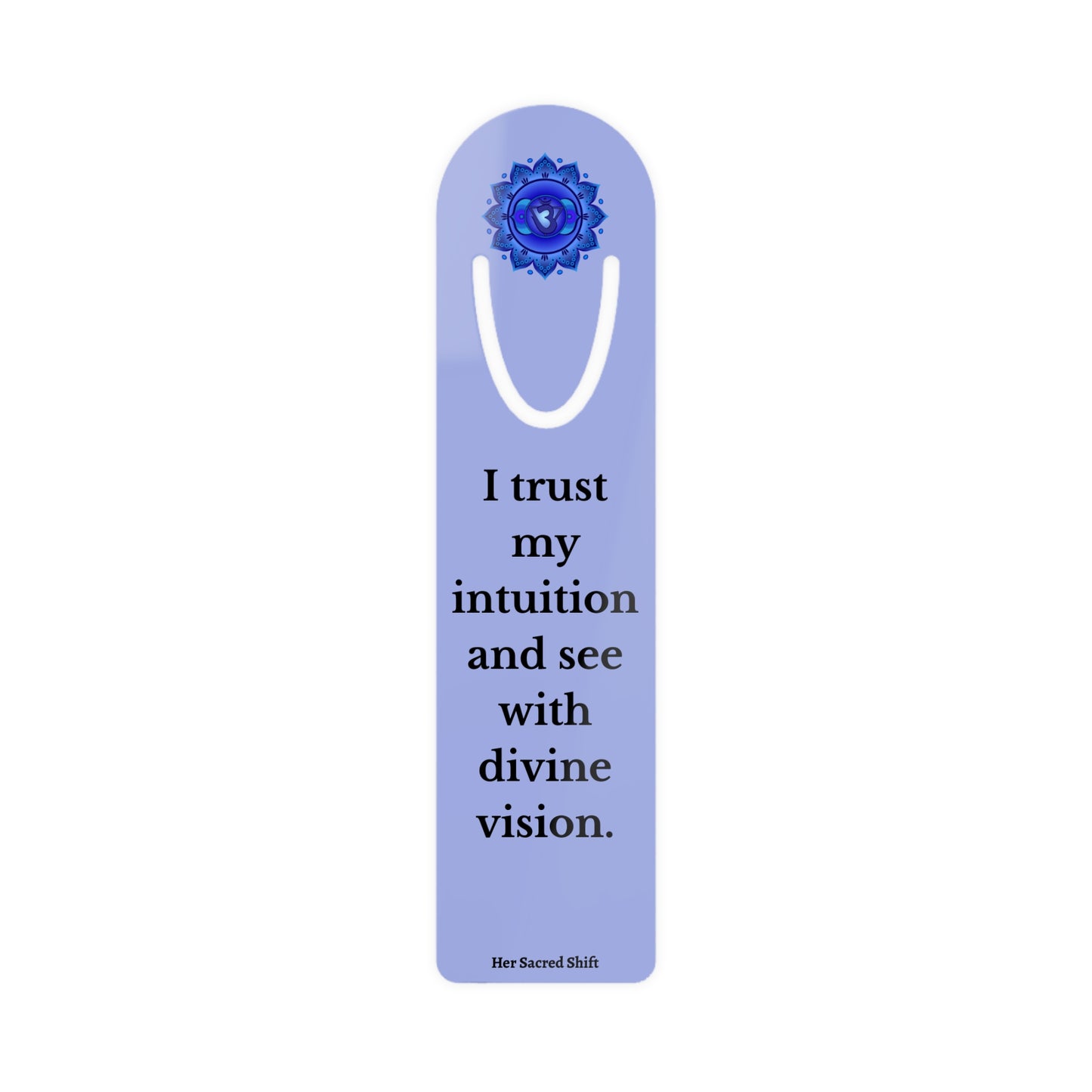 Third Eye Chakra Stainless Steel Bookmark – “I See Beyond Illusion”