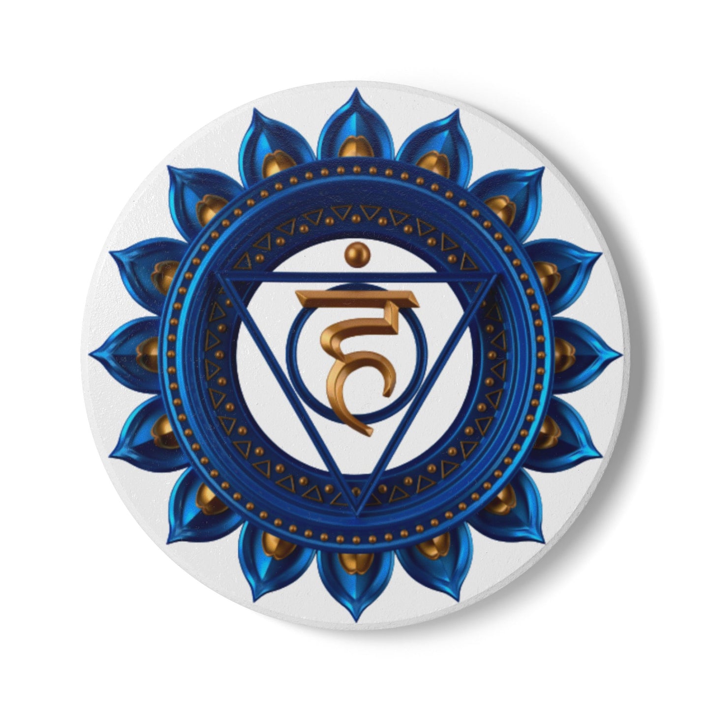 Throat Chakra Wine Coaster – Speak Your Truth in Grace | Sacred Wine Collection
