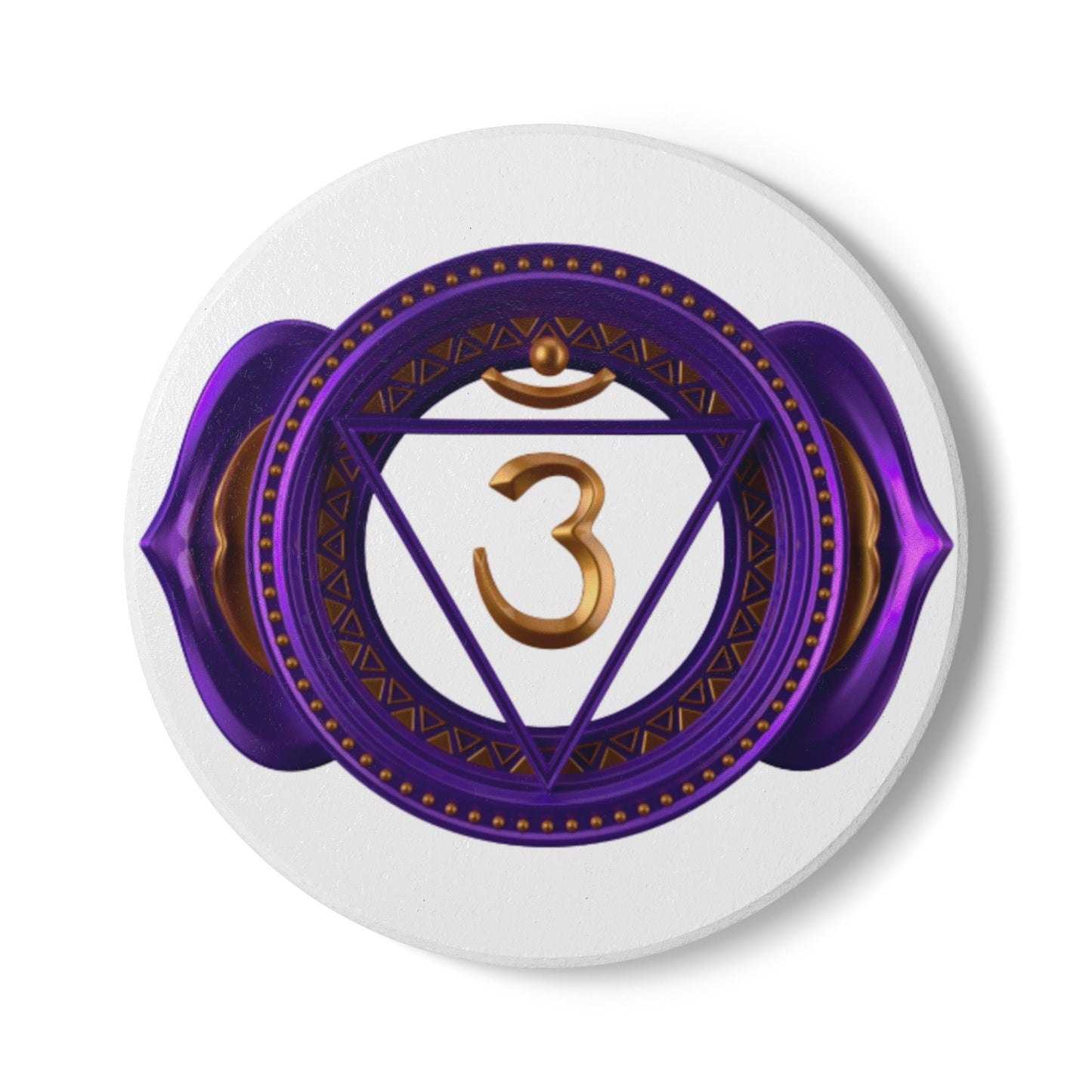 Third Eye Chakra Wine Coaster – Awaken Insight & Intuition | Sacred Wine Collection