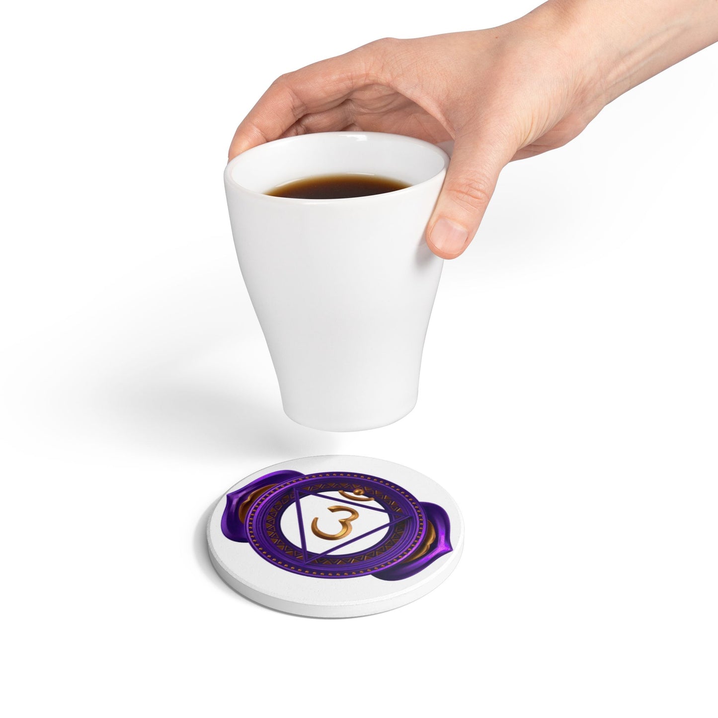 Third Eye Chakra Wine Coaster – Awaken Insight & Intuition | Sacred Wine Collection