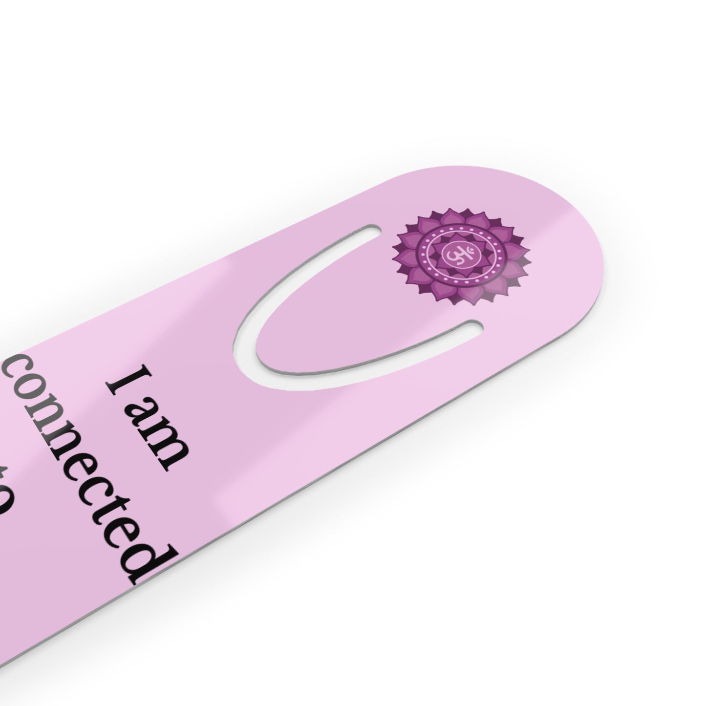 Crown Chakra Stainless Steel Bookmark – “I Am One with the Divine”