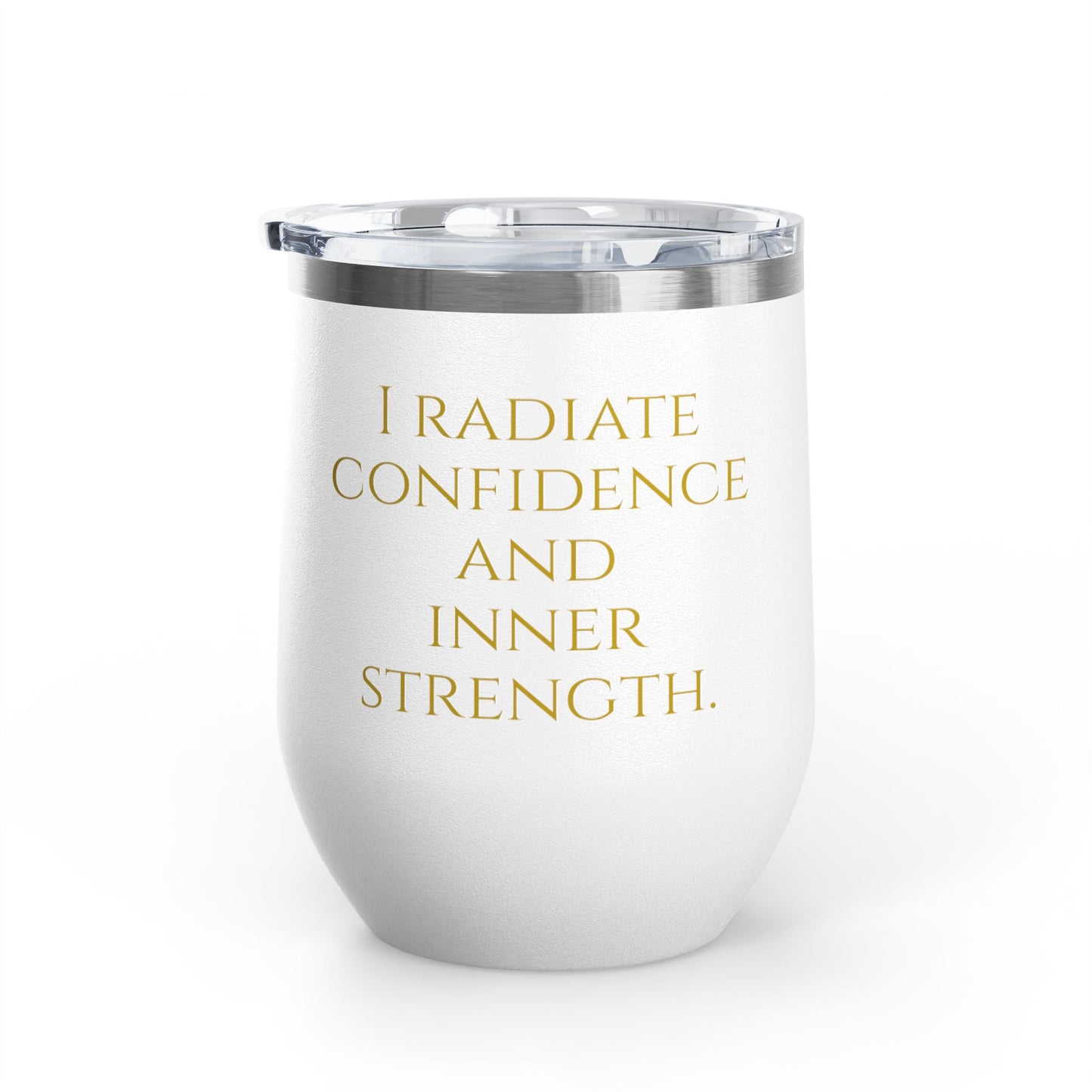 Solar Plexus Chakra Wine Tumblers – Confidence & Strength - 12oz