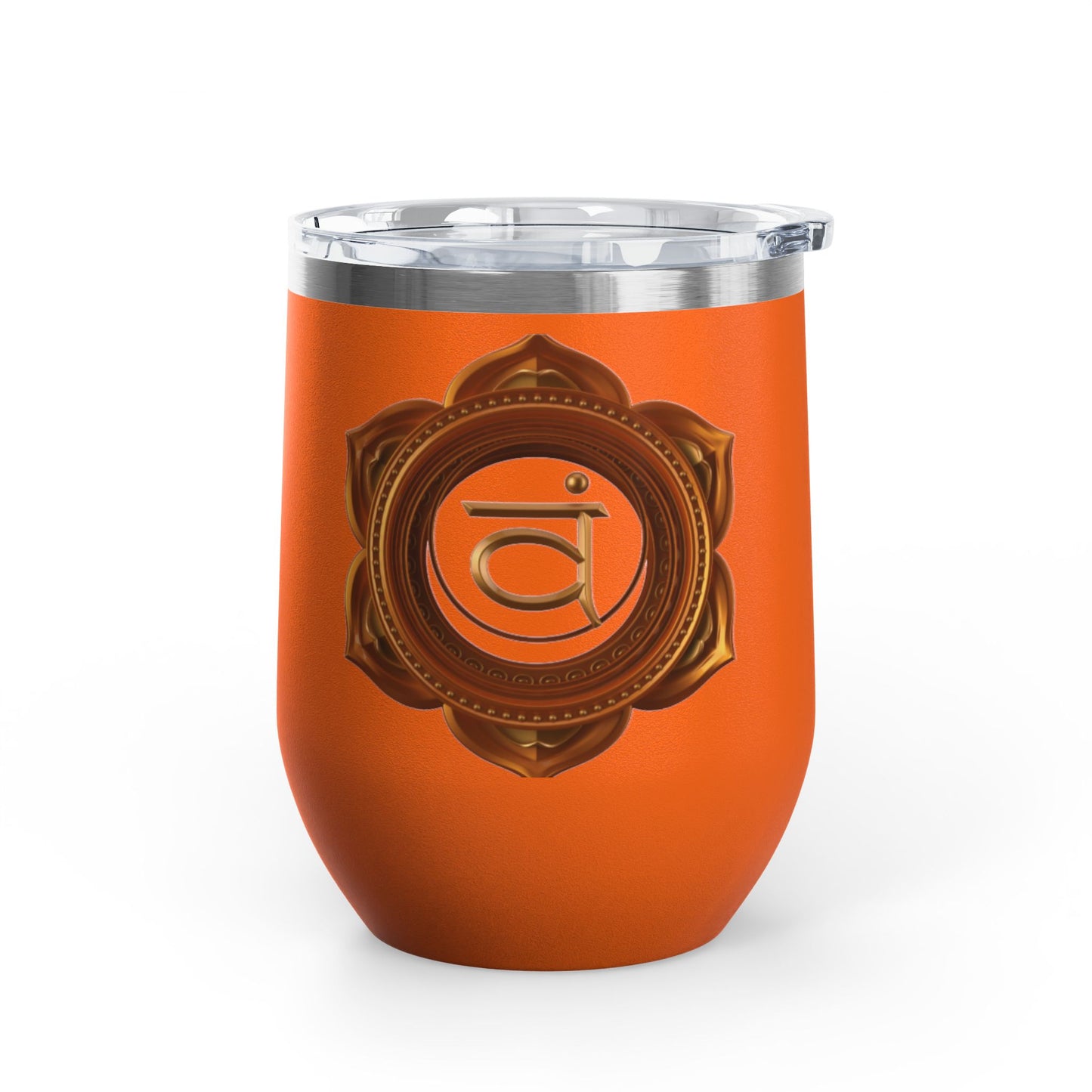 Sacral Chakra Wine Tumbler – Flow with Ease, Passion, and Joy - 12oz