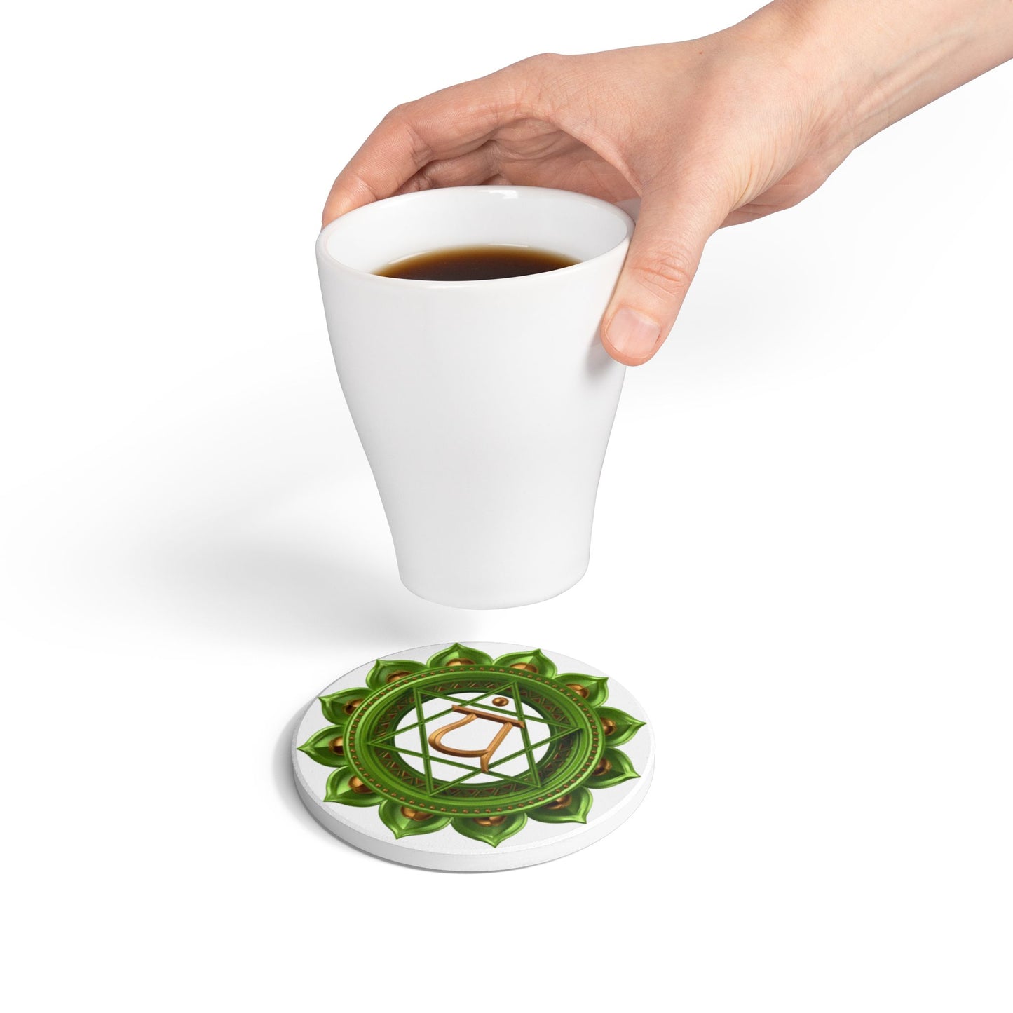 Heart Chakra Wine Coaster – Sip in Love & Harmony | Sacred Wine Collection