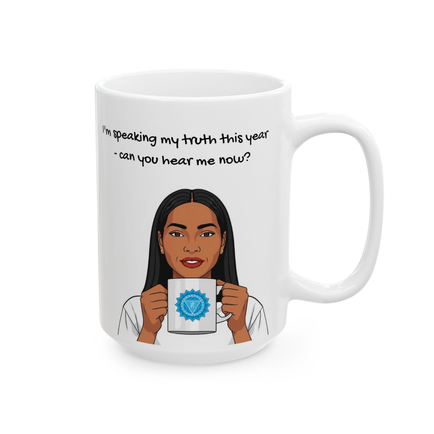 Throat Chakra 2026 Animated Mug – Speaking My Truth 11oz/ 15oz