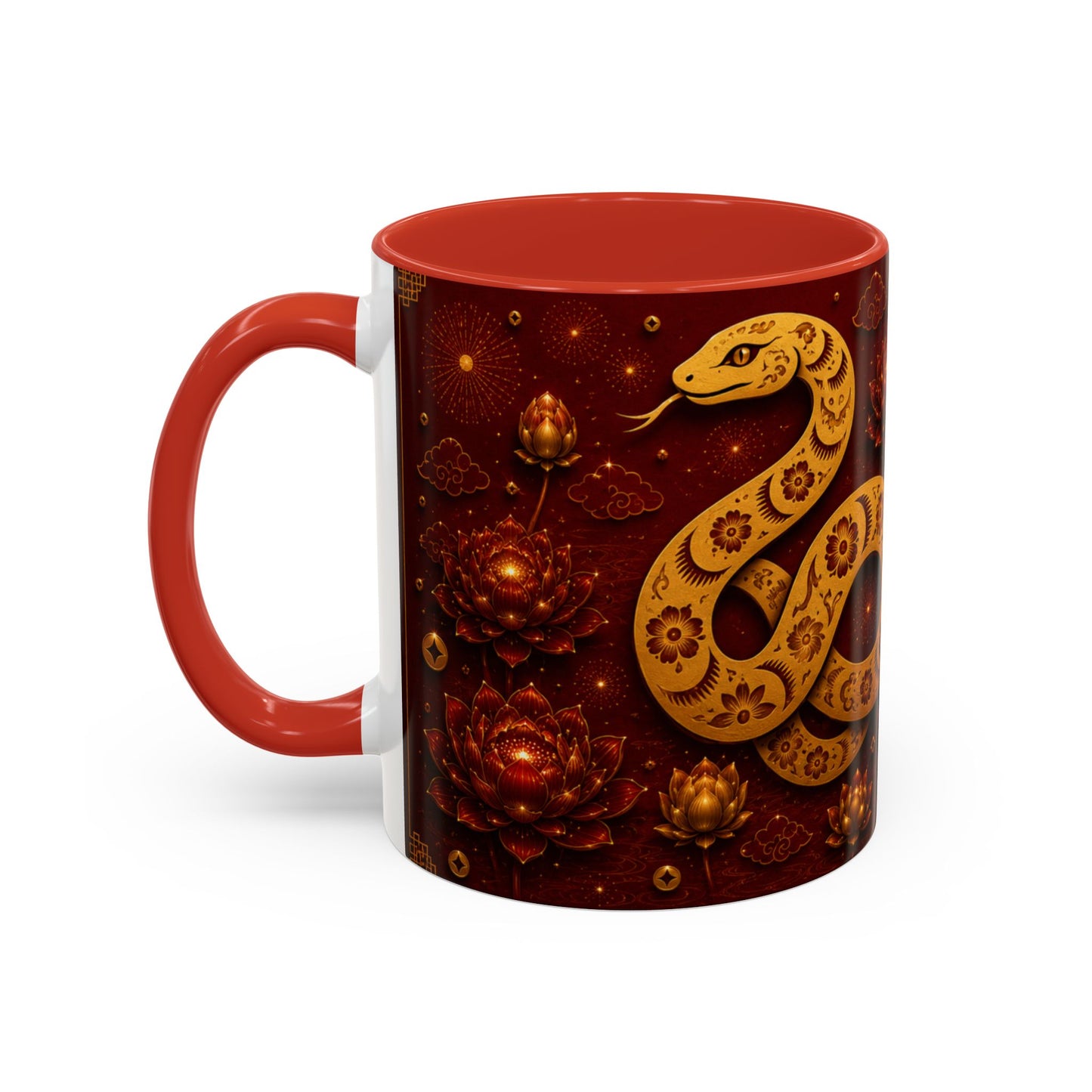 Snake Zodiac Coffee Mug – Chinese Zodiac Years, Wise & Intuitive Accent Mug (11/15oz)