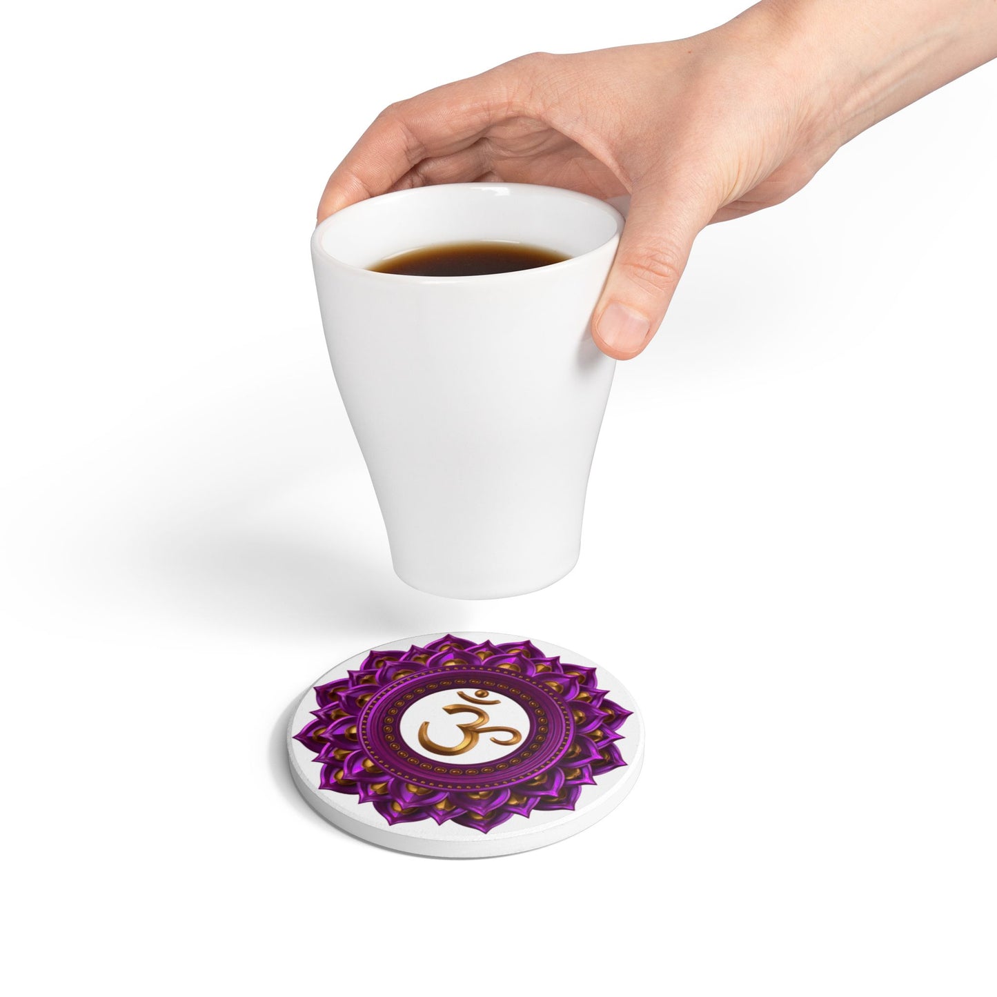 Crown Chakra Wine Coaster – Connect with Divine Light | Sacred Wine Collection