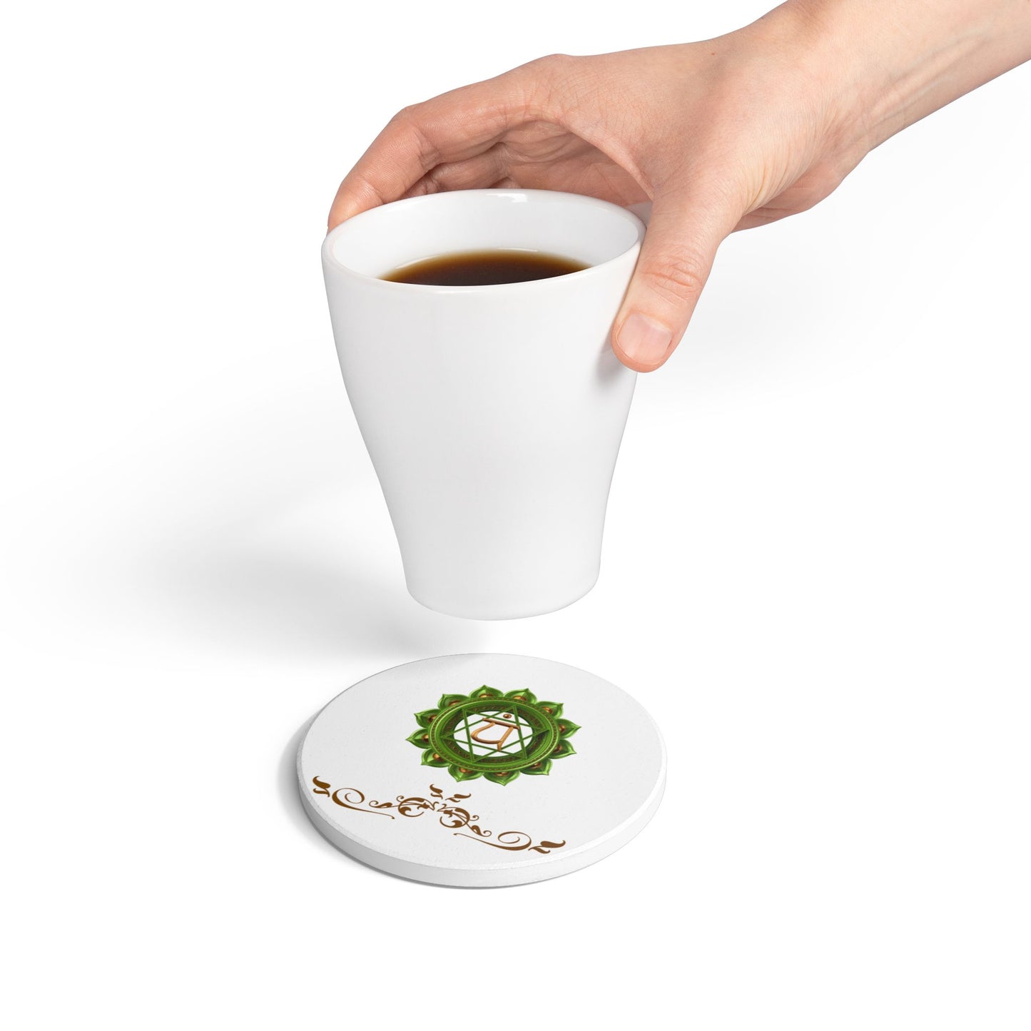 Heart Chakra Luxe Coaster – Love, Harmony & Healing