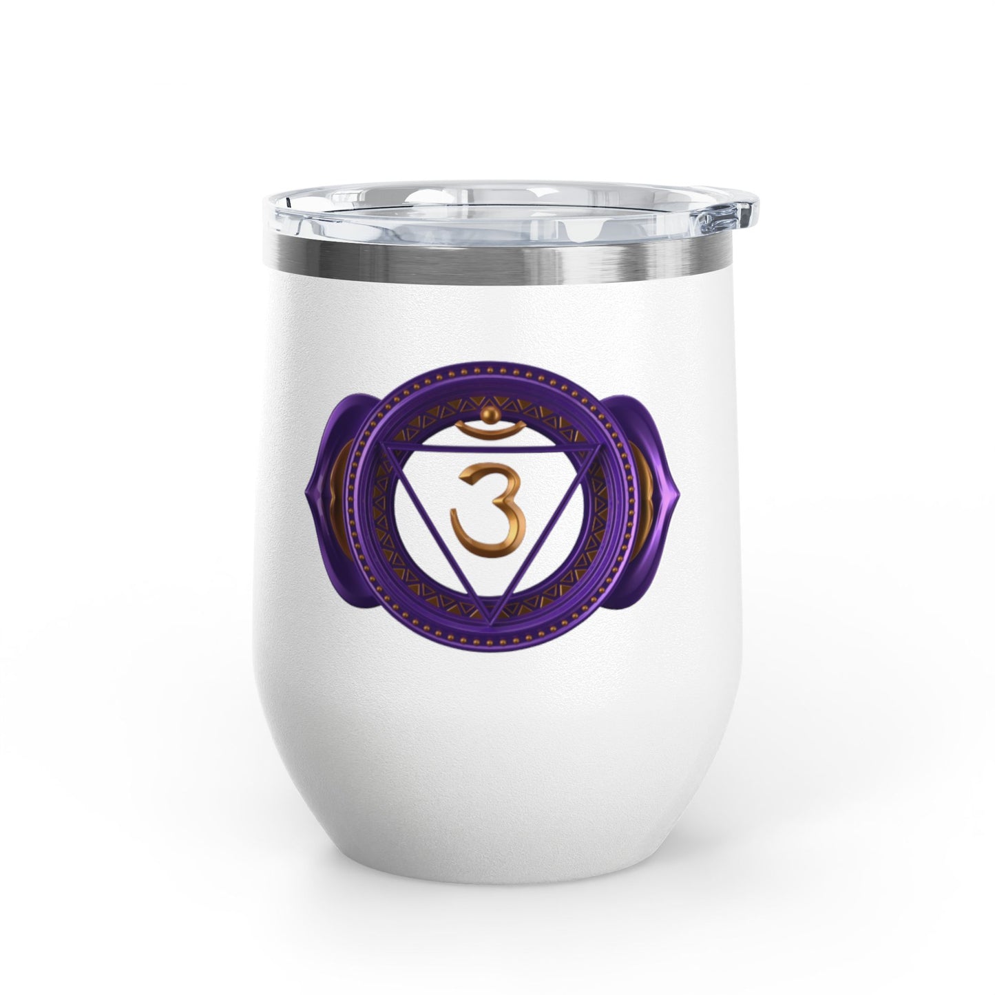 Third Eye Chakra Wine Tumbler – Awaken Inner Vision - 12oz