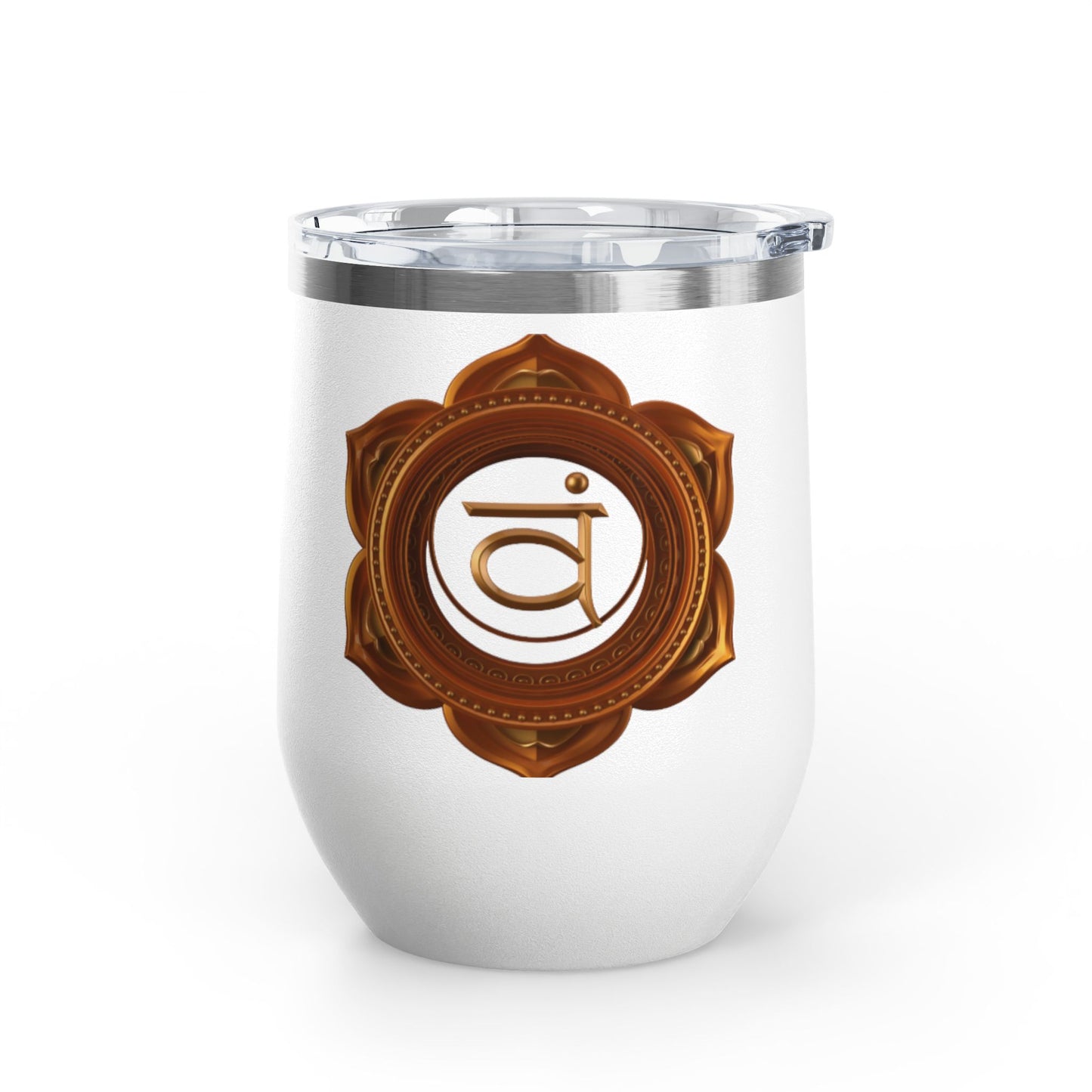 Sacral Chakra Wine Tumbler – Flow with Ease, Passion, and Joy - 12oz
