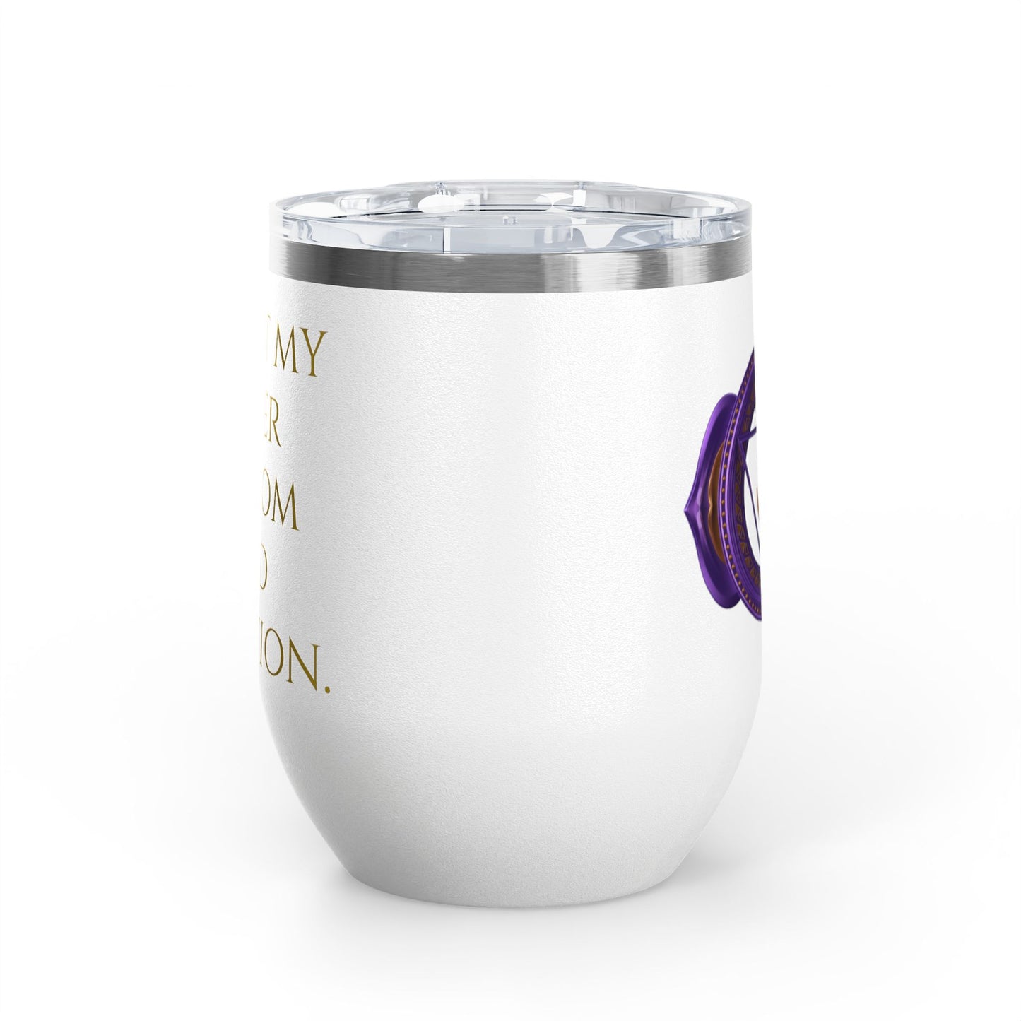 Third Eye Chakra Wine Tumbler – Awaken Inner Vision - 12oz