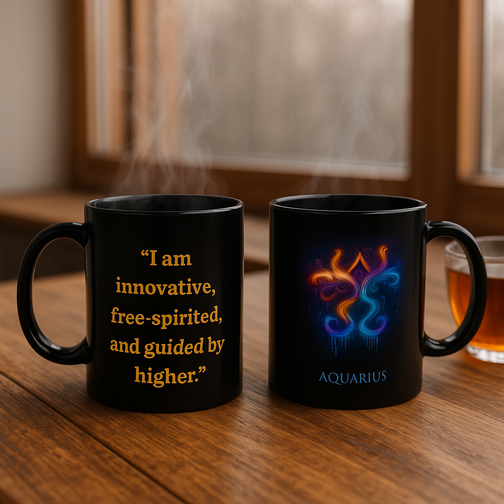 Aquarius Long Sleeve Tee & Mug Set